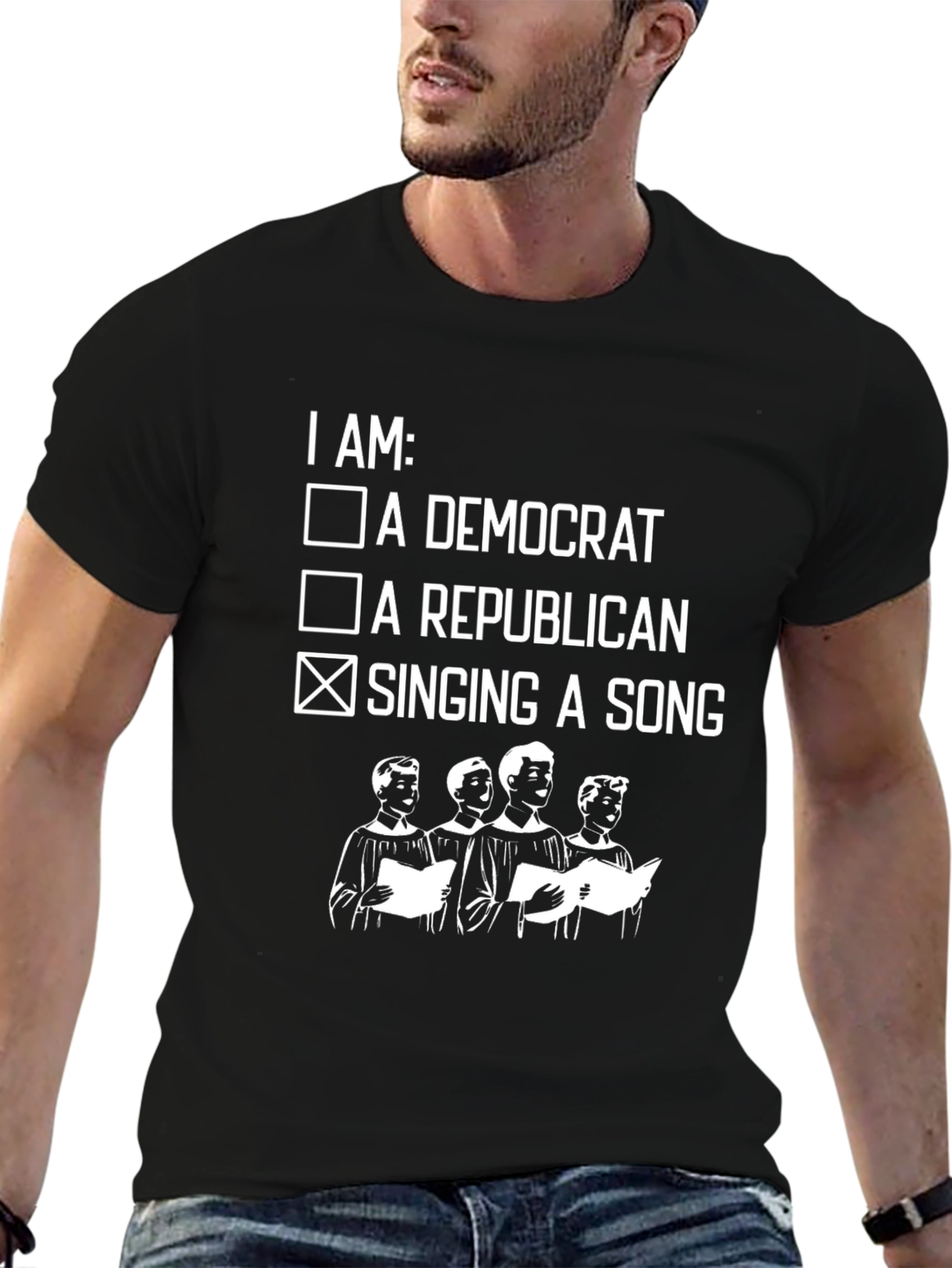 Singing Song T-Shirt: Funny Political Choir Apparel