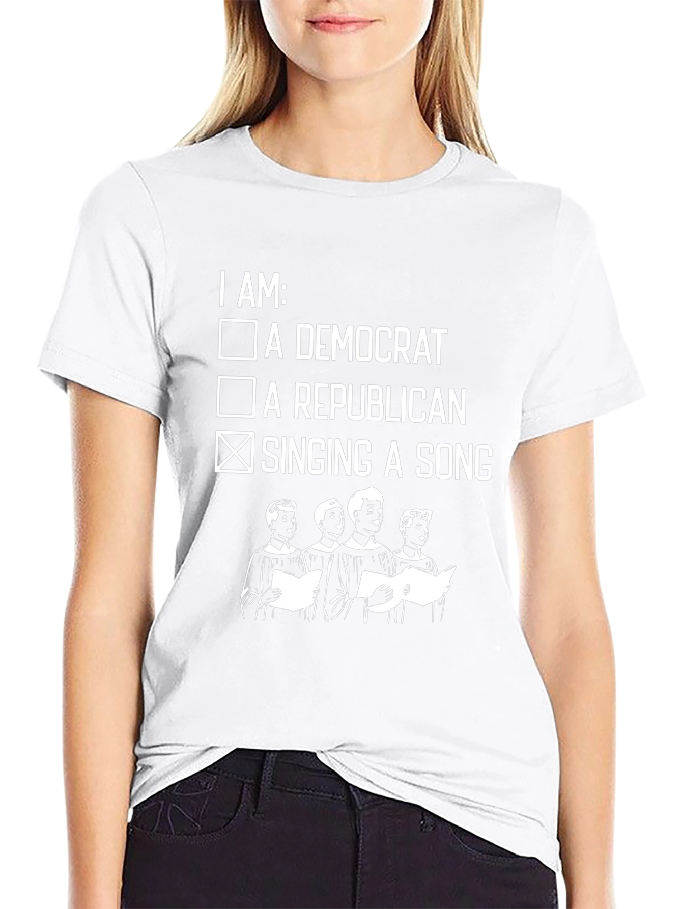 Singing Song T-Shirt: Funny Political Choir Apparel