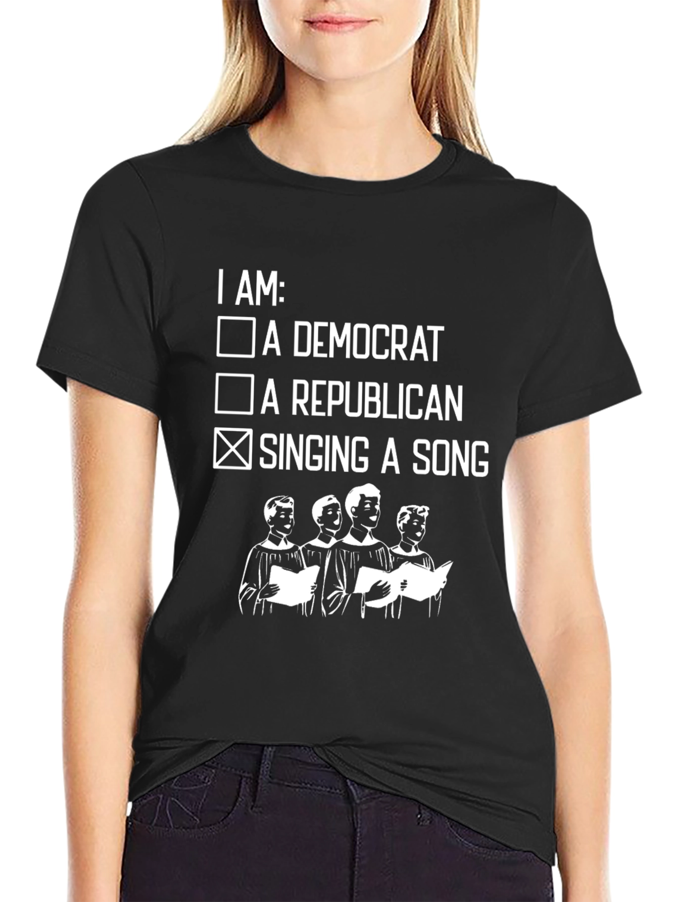 Singing Song T-Shirt: Funny Political Choir Apparel