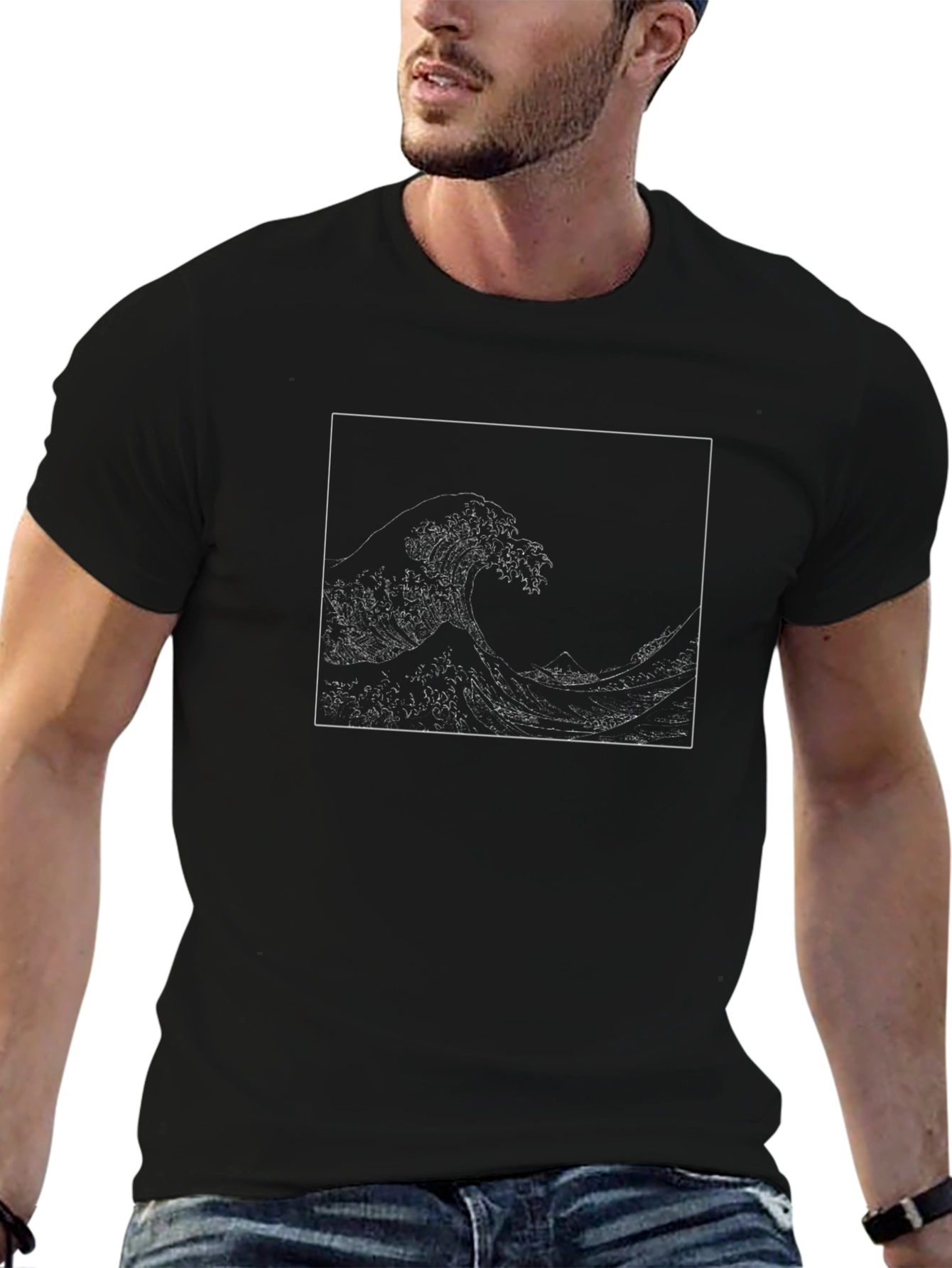 The Great Wave Black T-Shirt - Stylish Graphic Tee