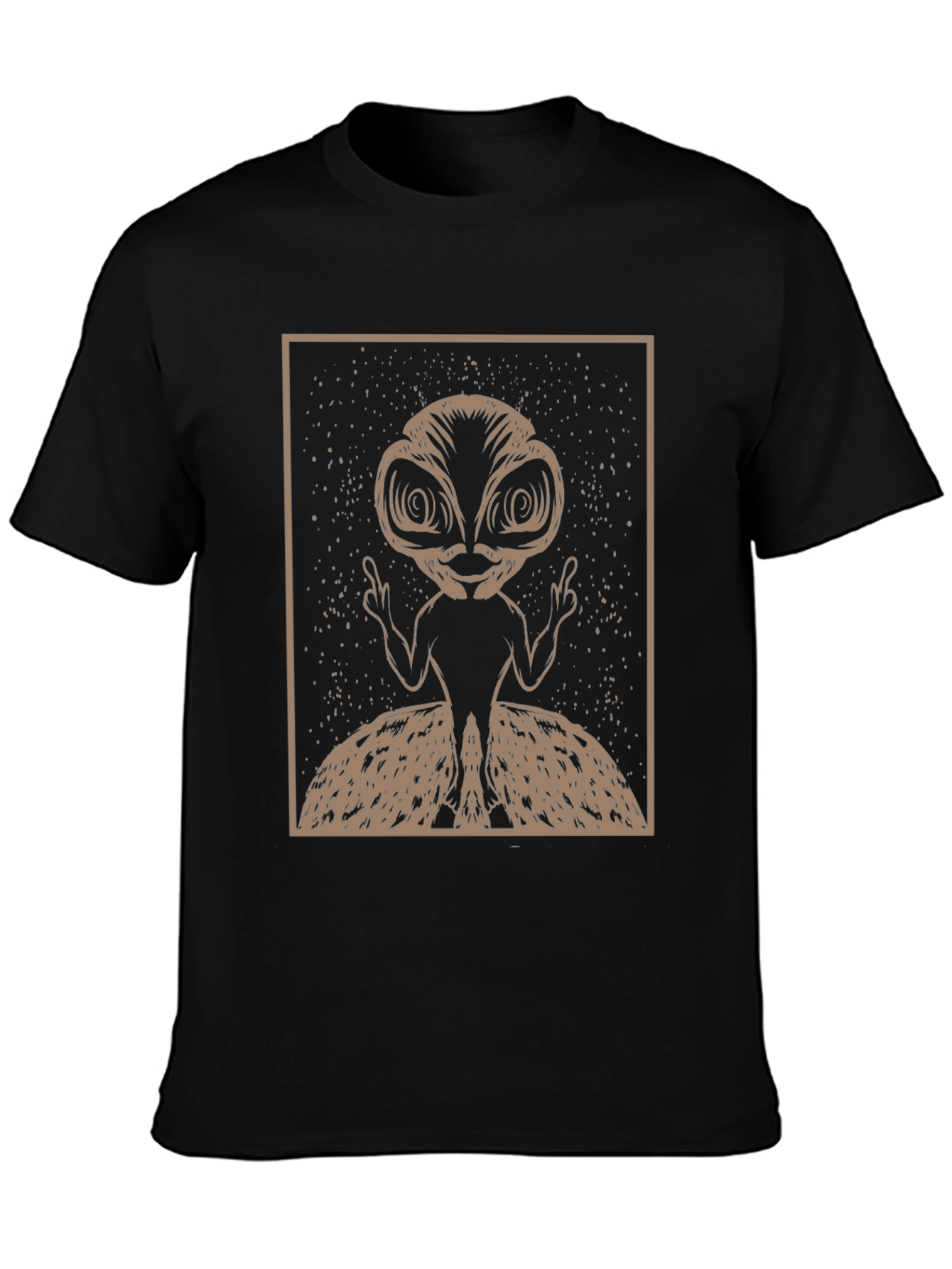 Alien Graphic Tee - Unique Space Design