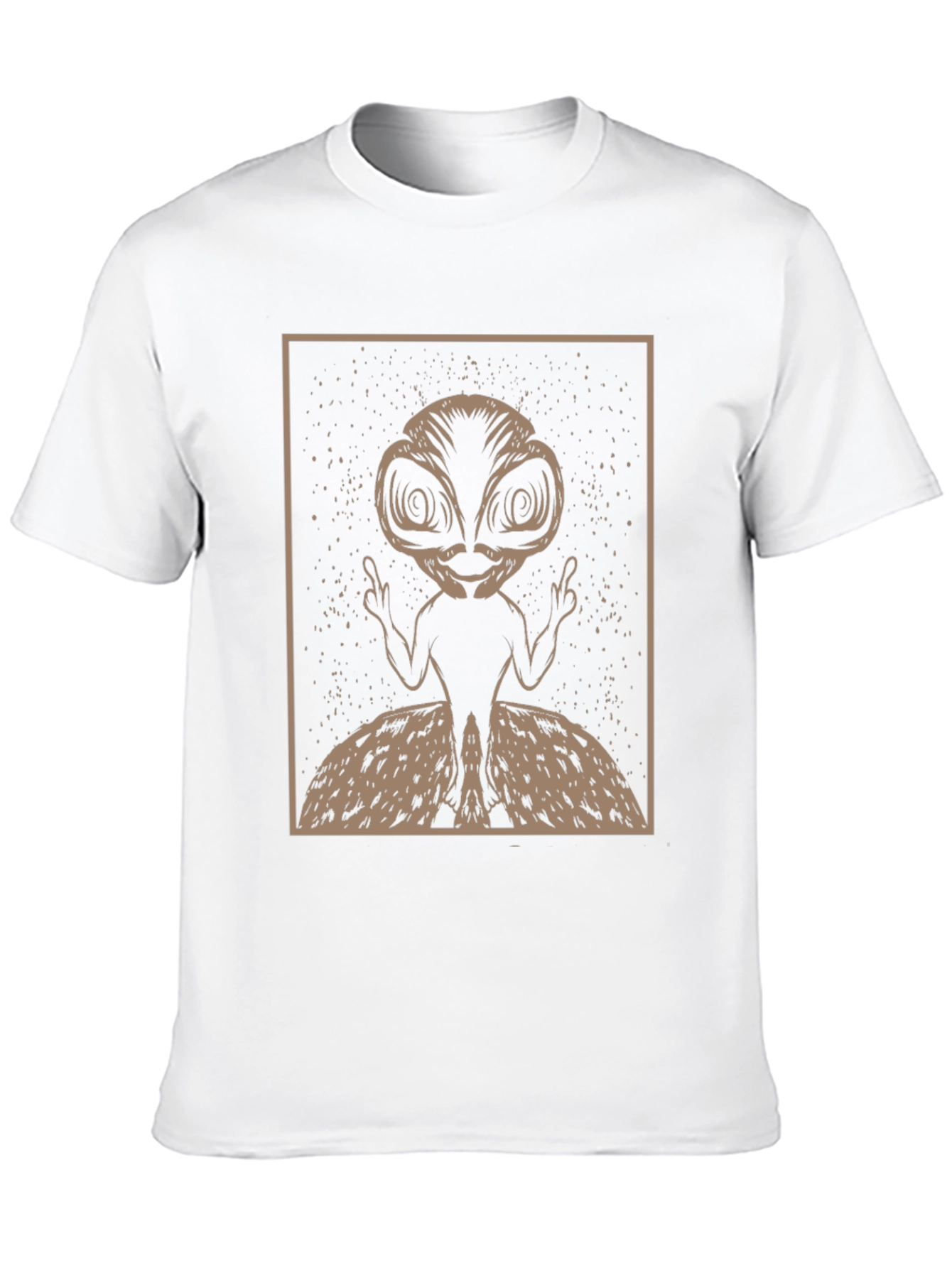 Alien Graphic Tee - Unique Space Design