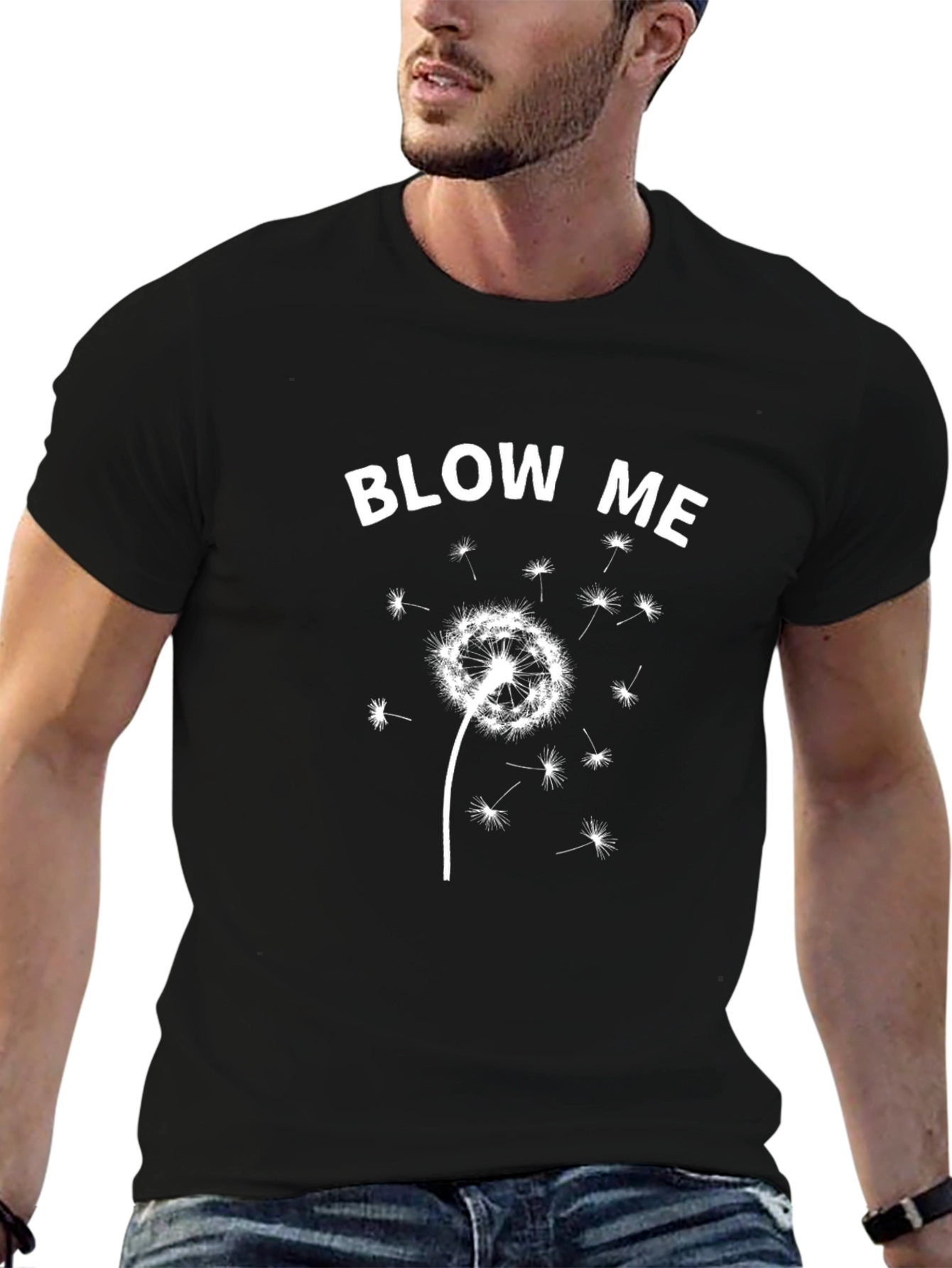 Blow Me Dandelion Graphic Tee