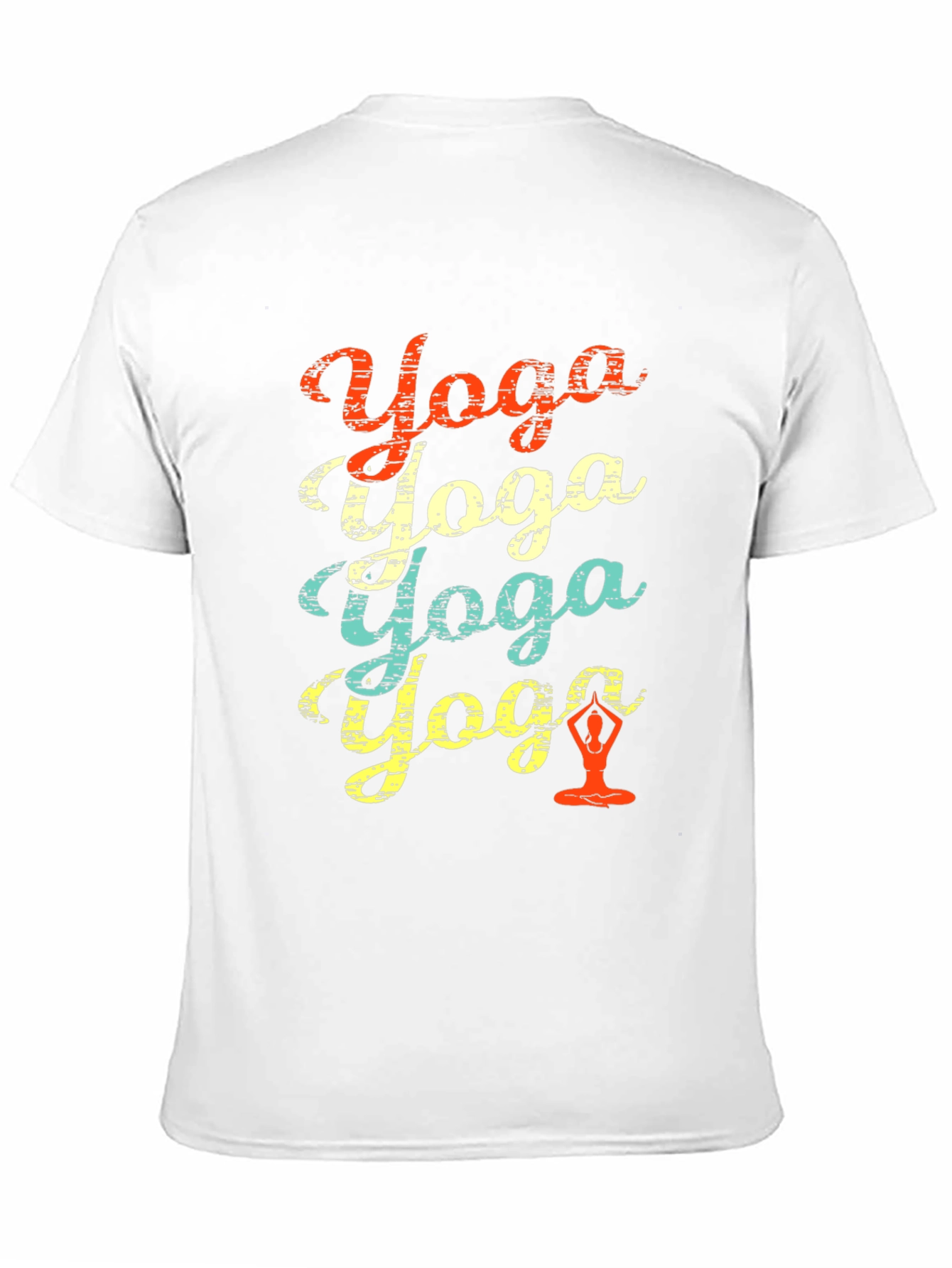 Retro Yoga Graphic Tee - Relaxed Fit