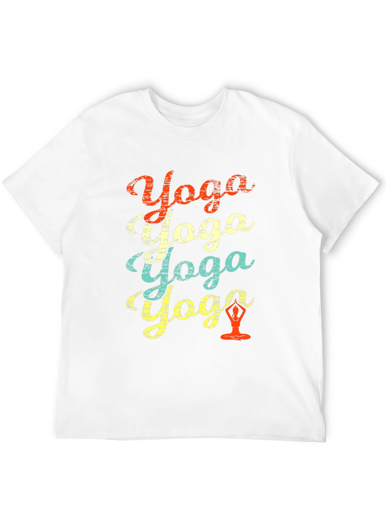 Retro Yoga Graphic Tee - Relaxed Fit