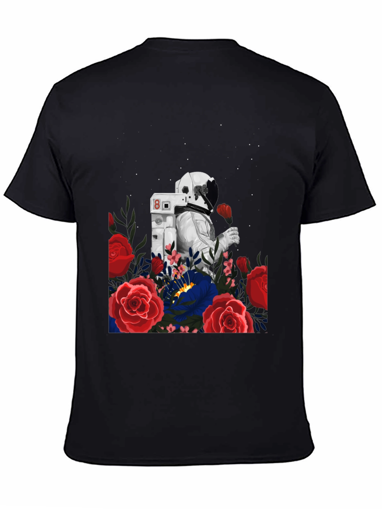 Astronaut and Roses Graphic Tee - Unisex