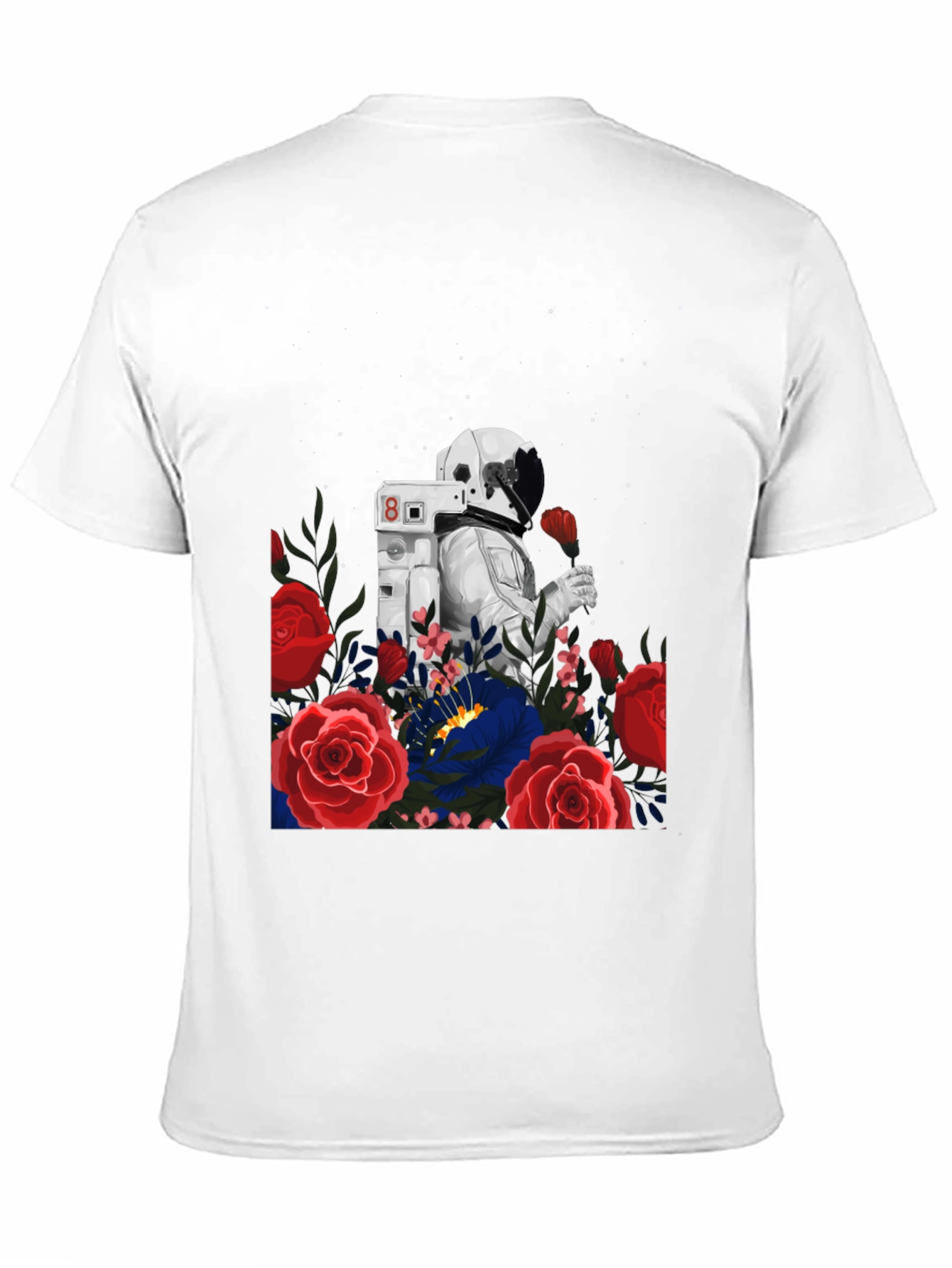 Astronaut and Roses Graphic Tee - Unisex