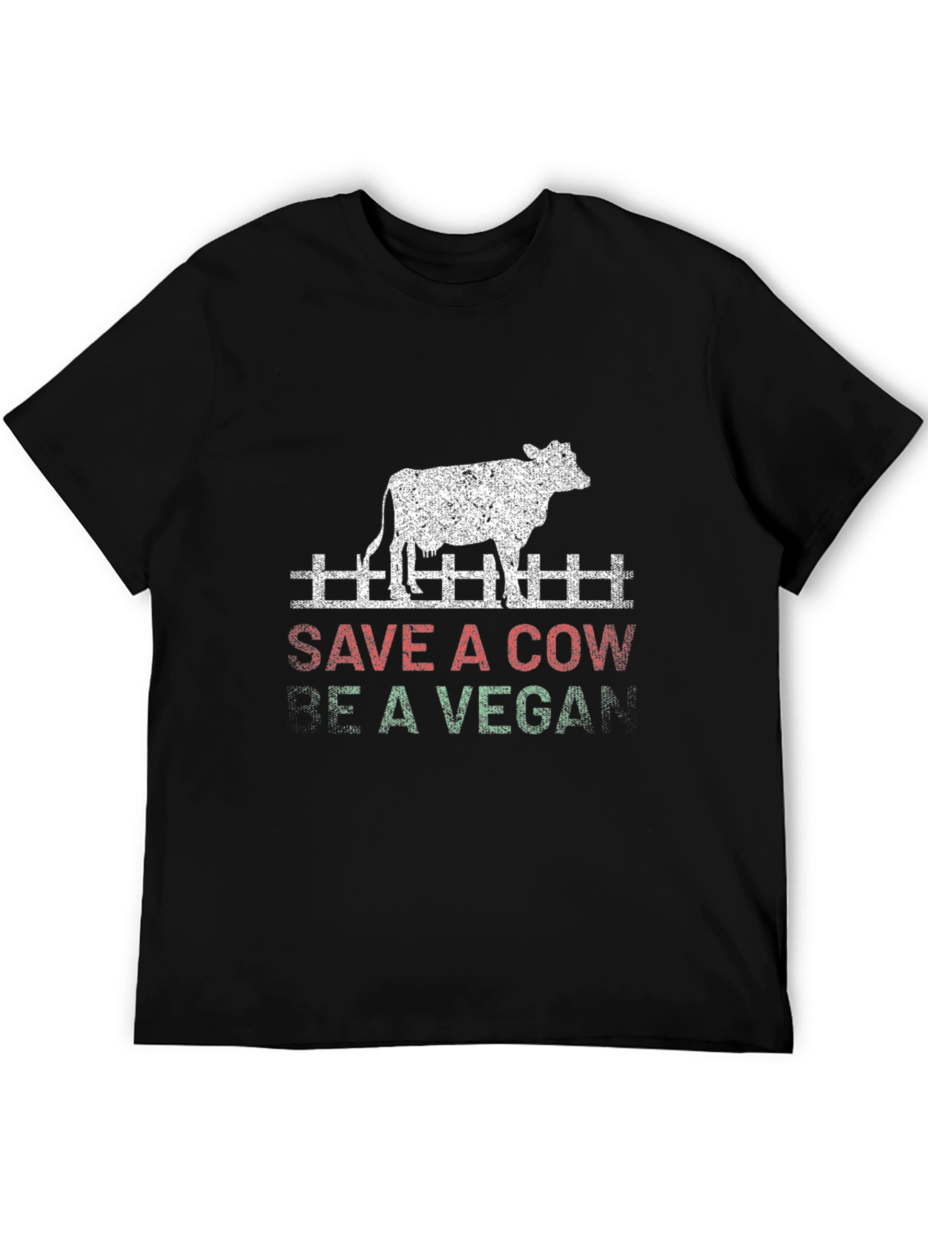 Save a Cow Be Vegan Graphic T-Shirt
