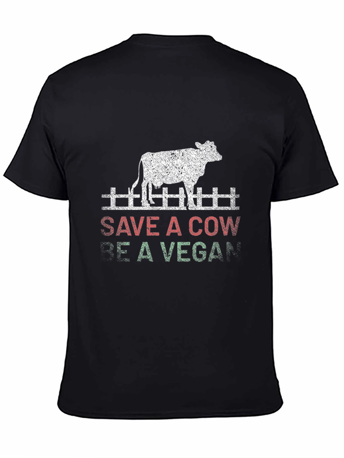 Save a Cow Be Vegan Graphic T-Shirt