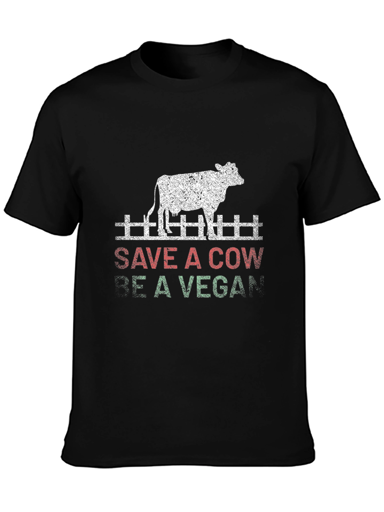 Save a Cow Be Vegan Graphic T-Shirt
