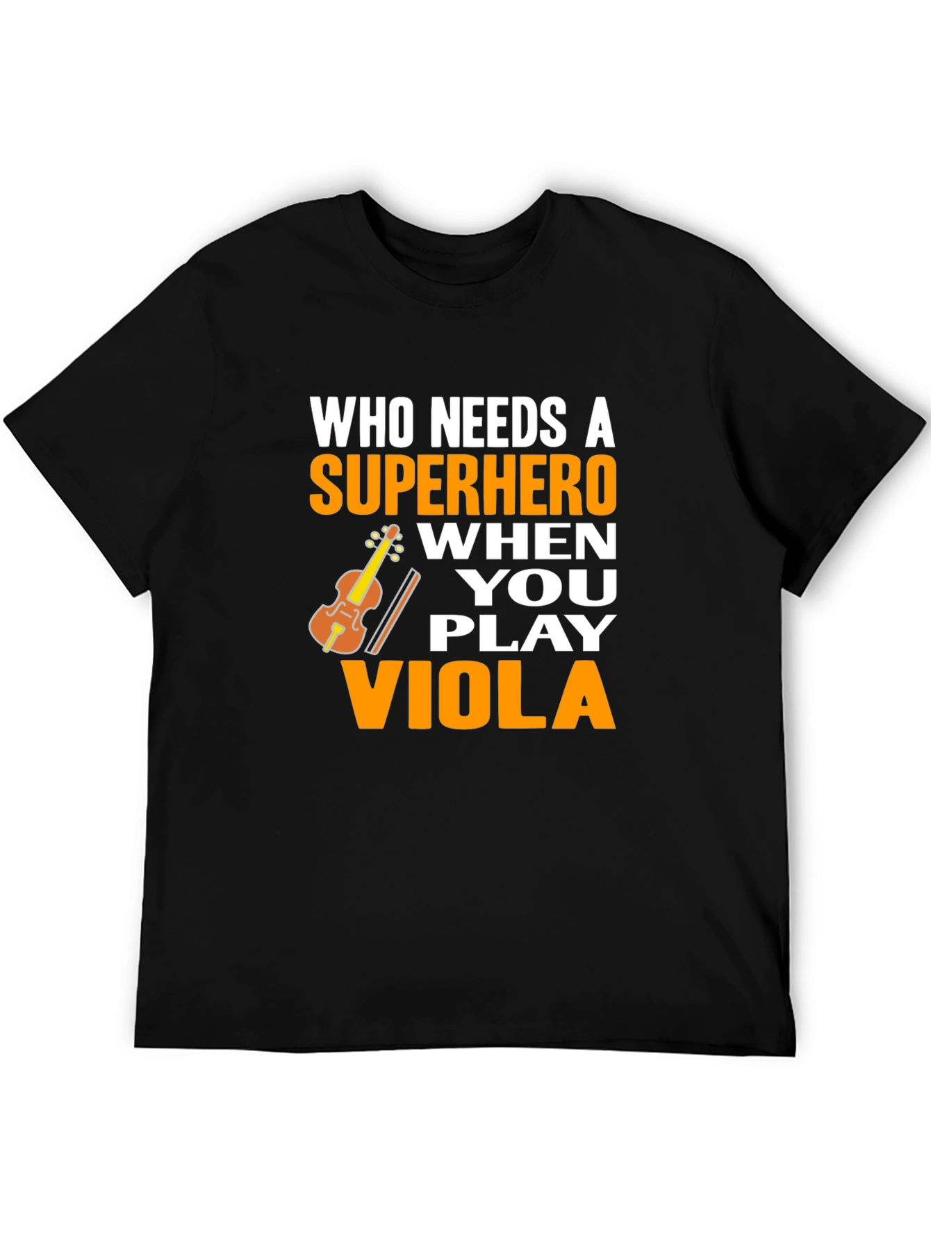 Viola Player Superhero Graphic Tee