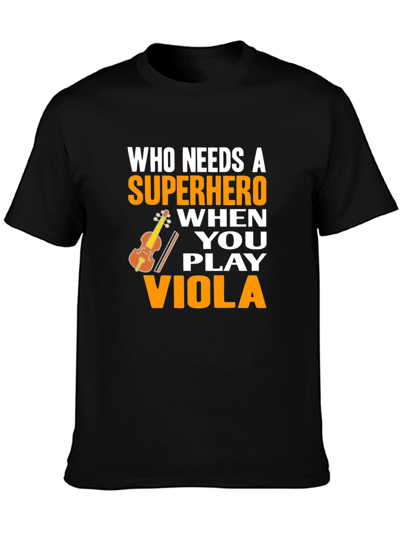 Viola Player Superhero Graphic Tee