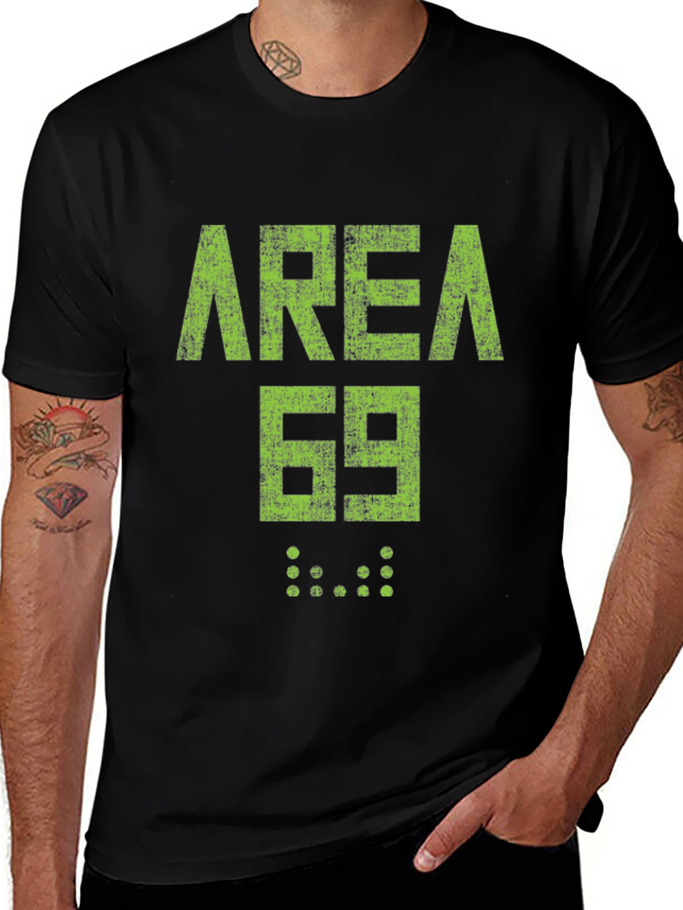 Area 69 T-Shirt Funny Graphic Novelty Tee