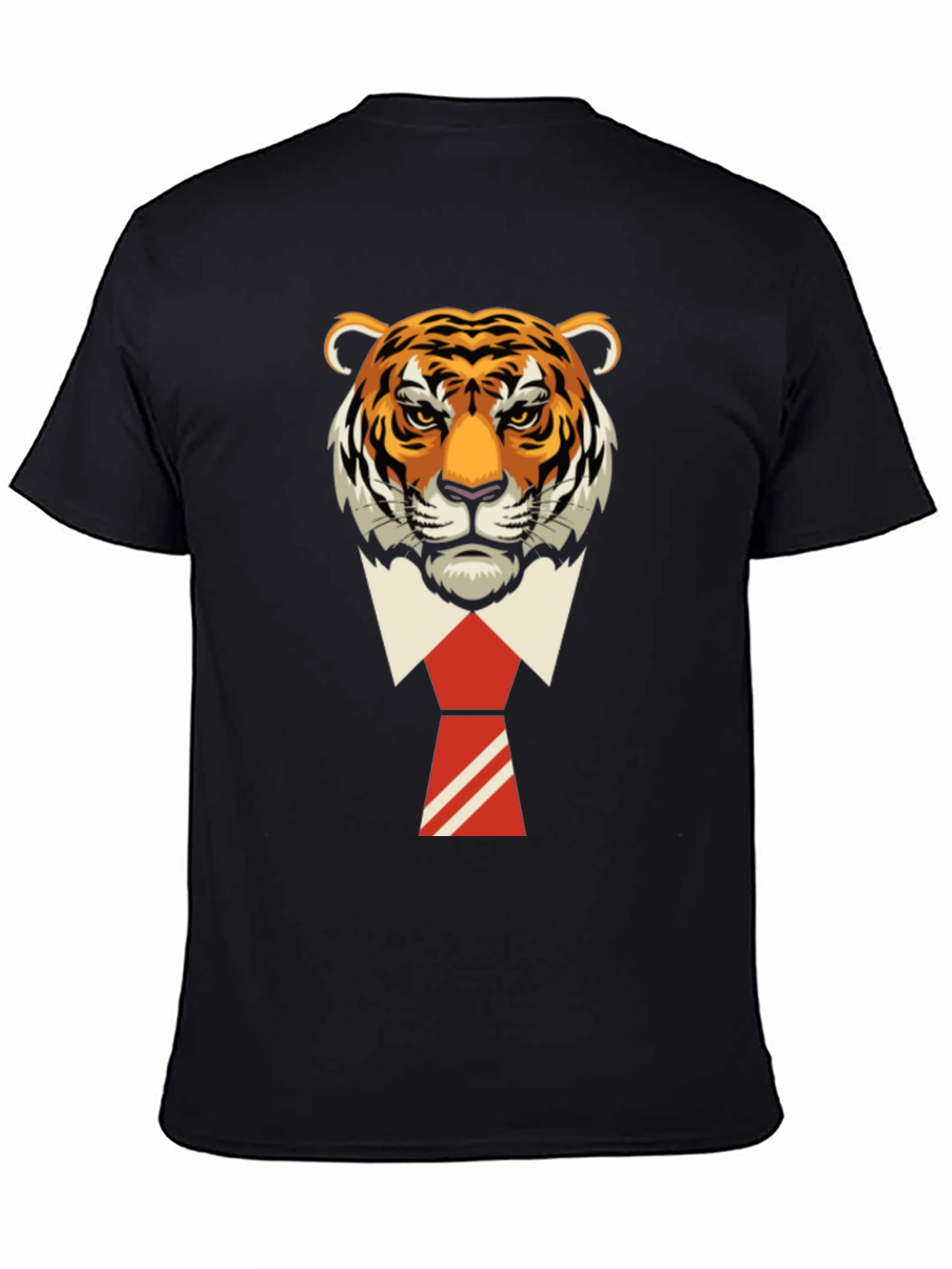 Tiger Head in Suit T-Shirt - Cool Graphic Tee