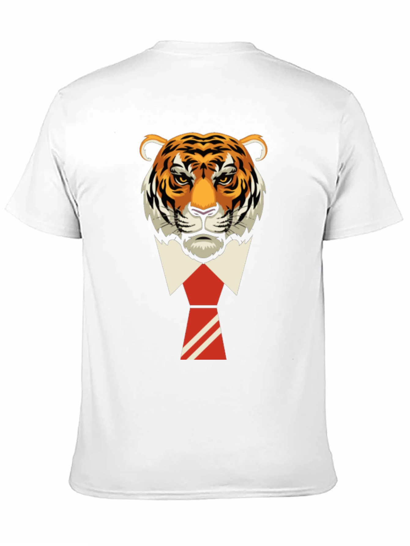 Tiger Head in Suit T-Shirt - Cool Graphic Tee