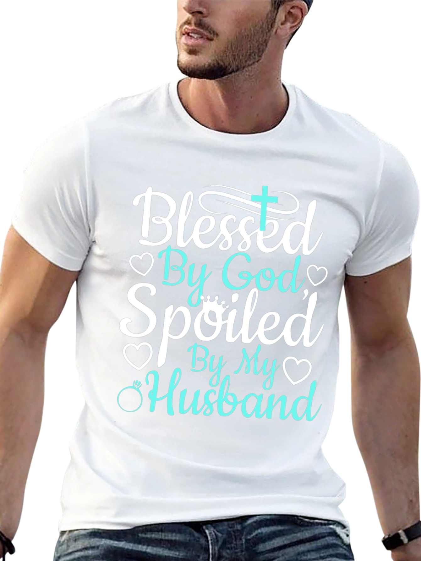 Blessed By God Spoiled By My Husband Tee