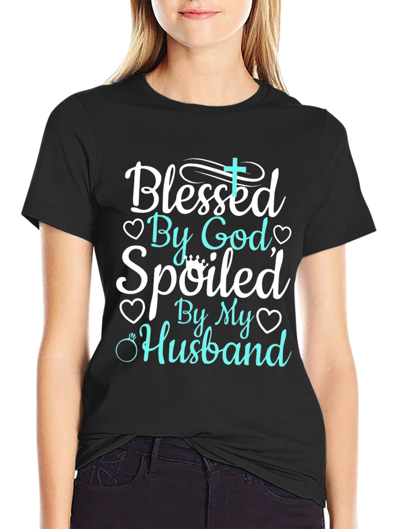 Blessed By God Spoiled By My Husband Tee