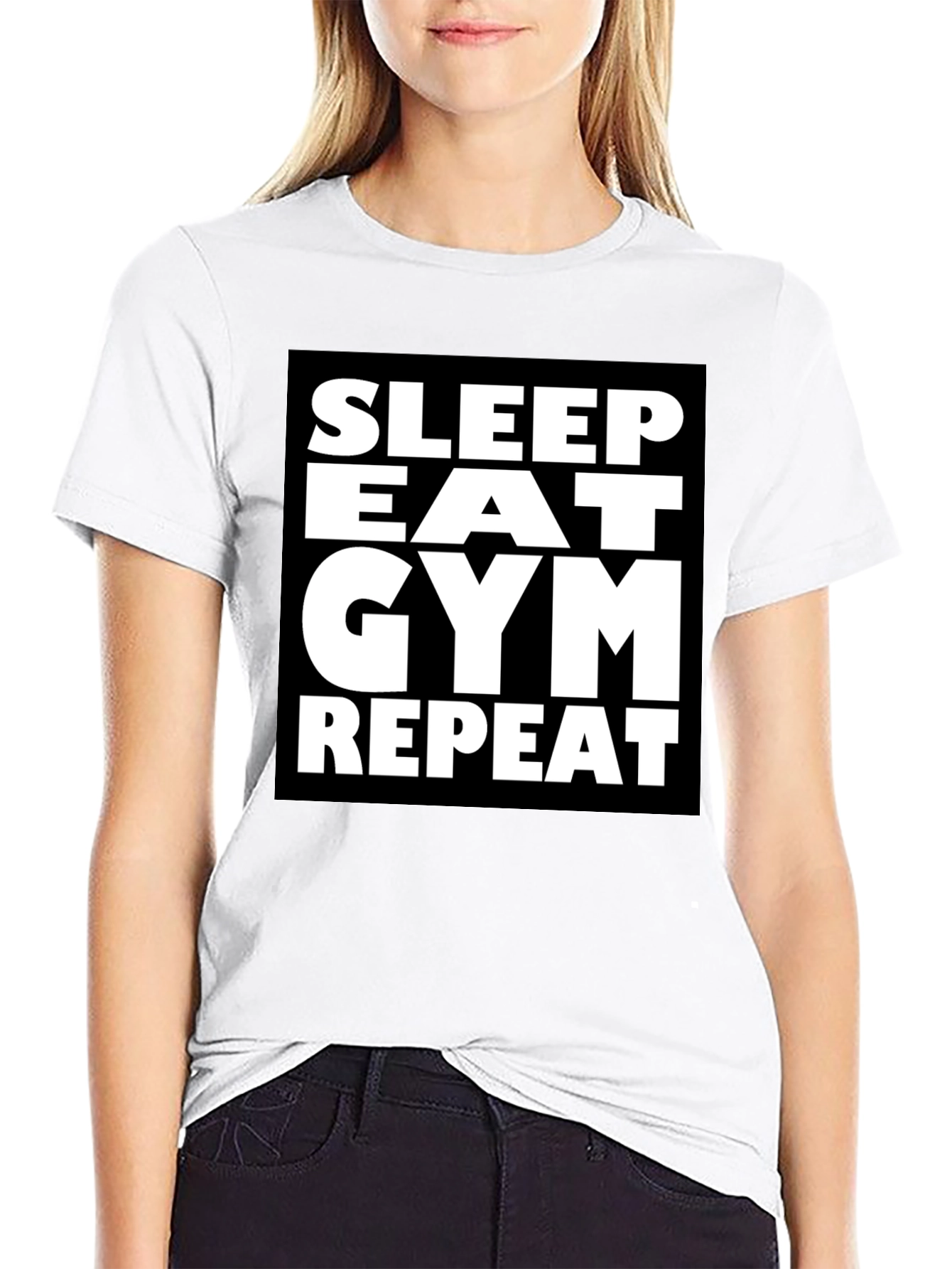 Sleep Eat Gym Repeat Graphic Tee