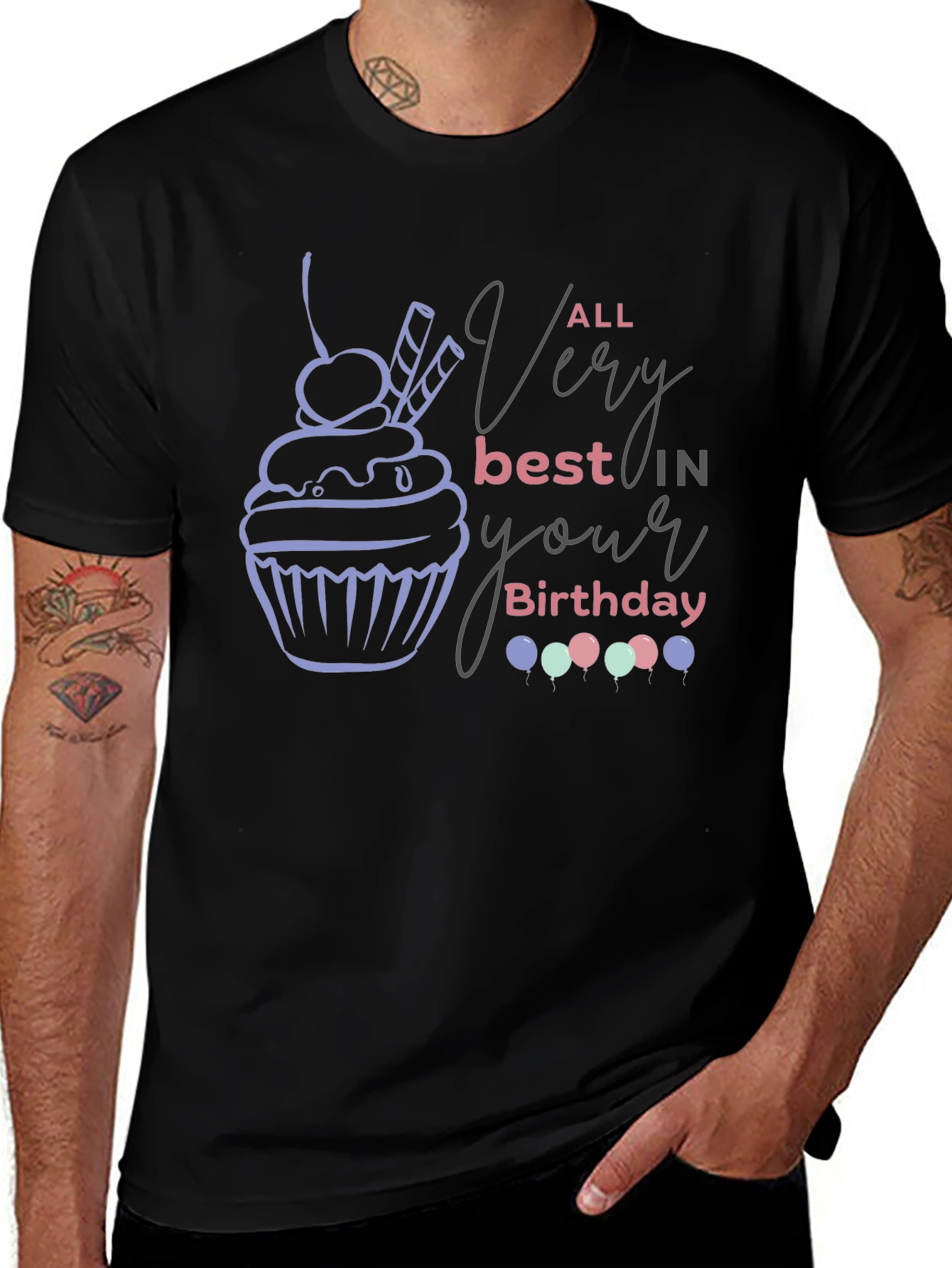 Birthday Cupcake Graphic Tee