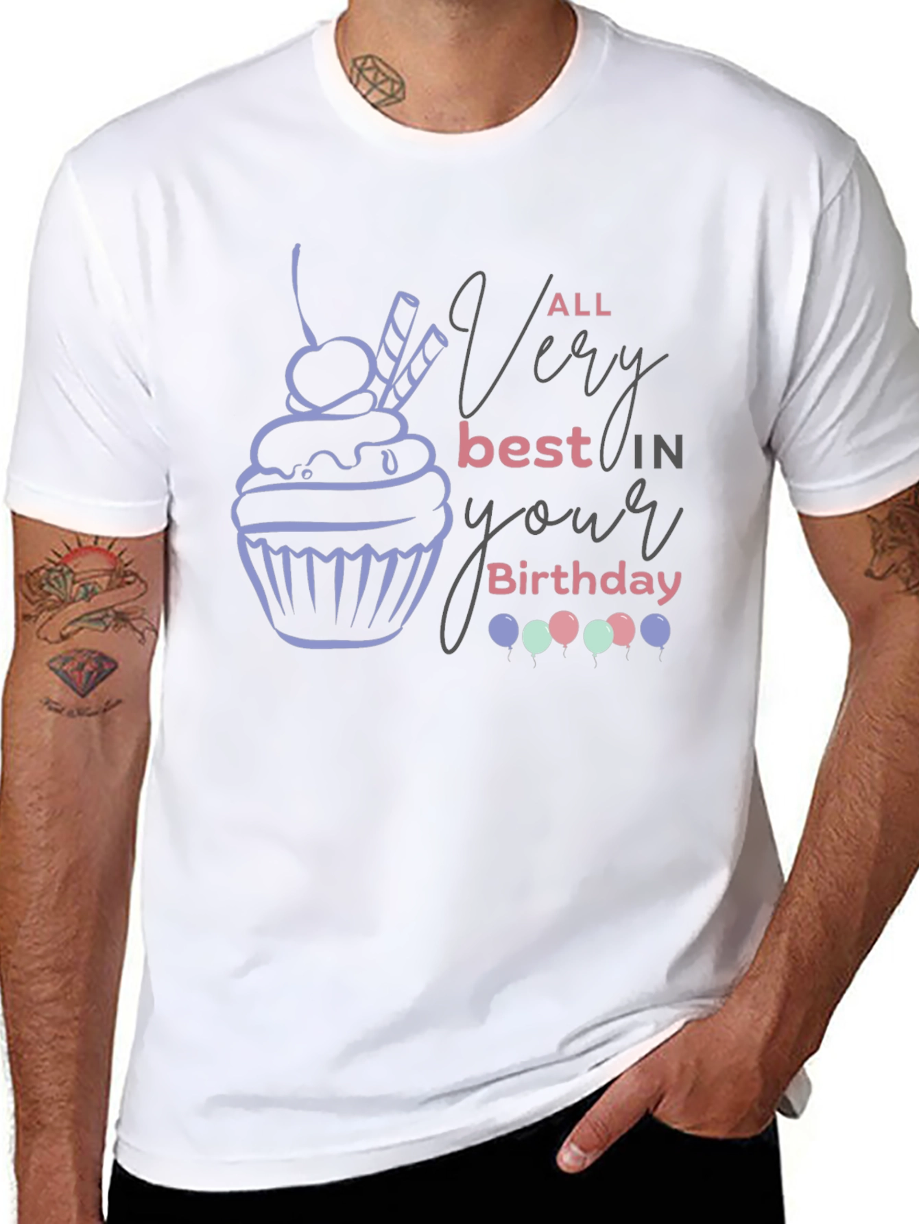 Birthday Cupcake Graphic Tee