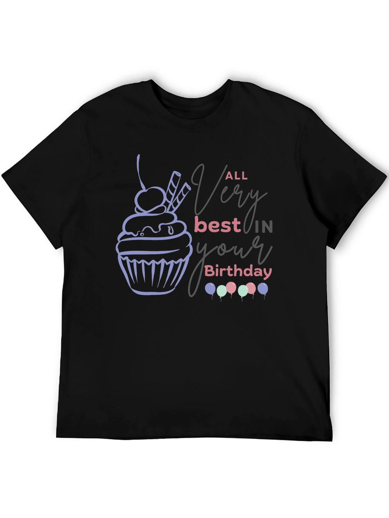 Birthday Cupcake Graphic Tee