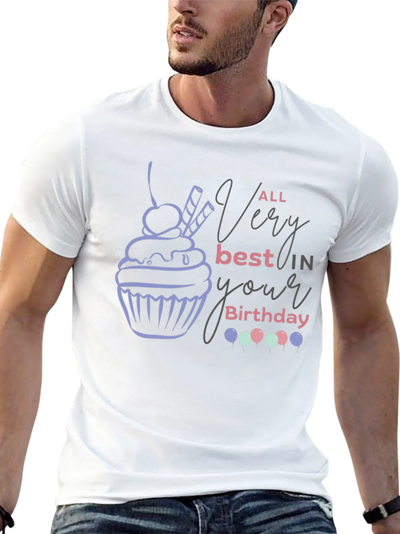 Birthday Cupcake Graphic Tee
