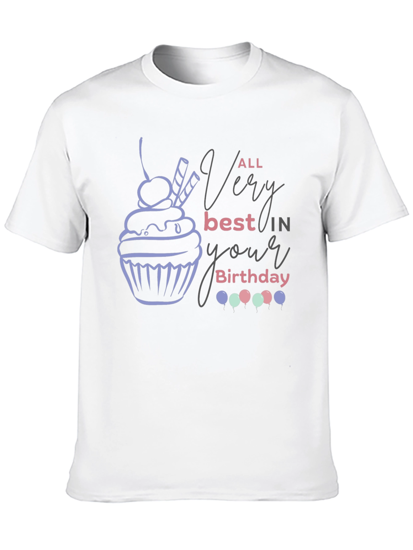 Birthday Cupcake Graphic Tee