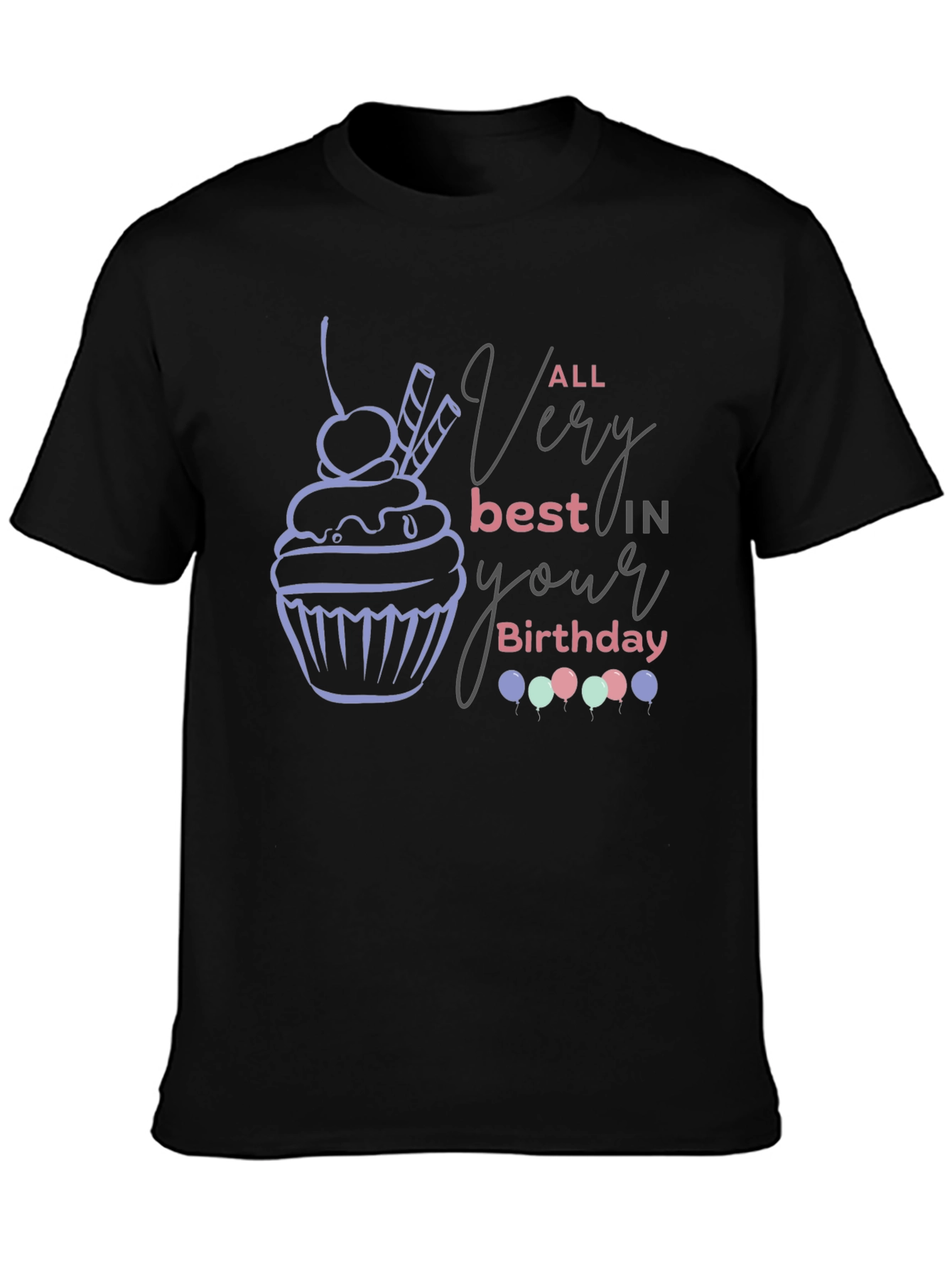 Birthday Cupcake Graphic Tee