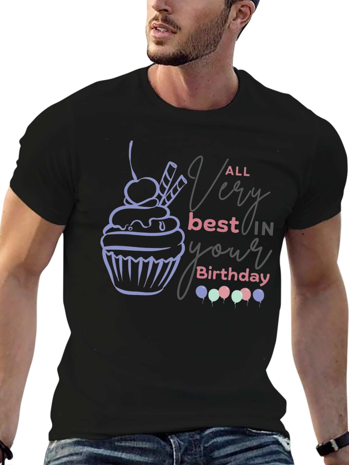 Birthday Cupcake Graphic Tee