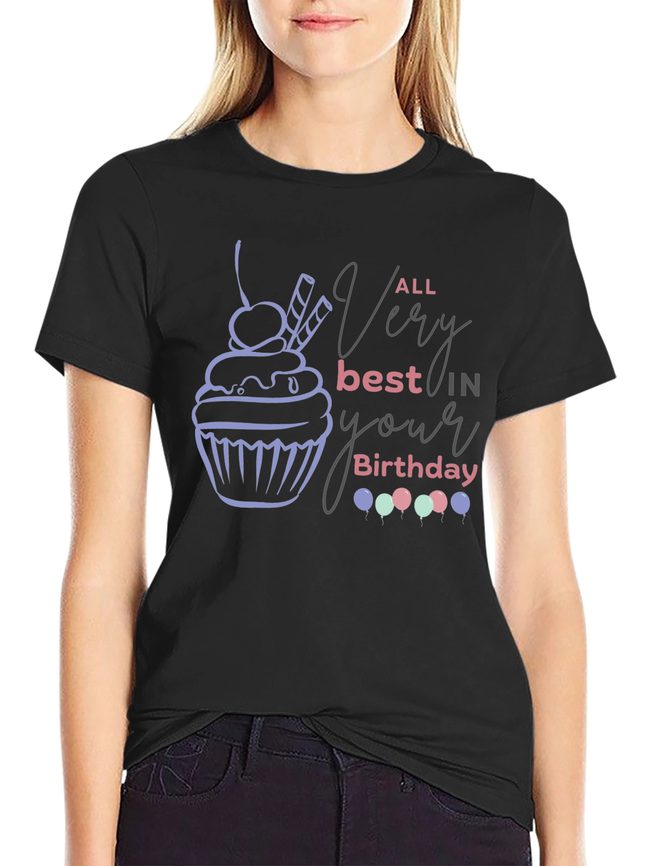 Birthday Cupcake Graphic Tee