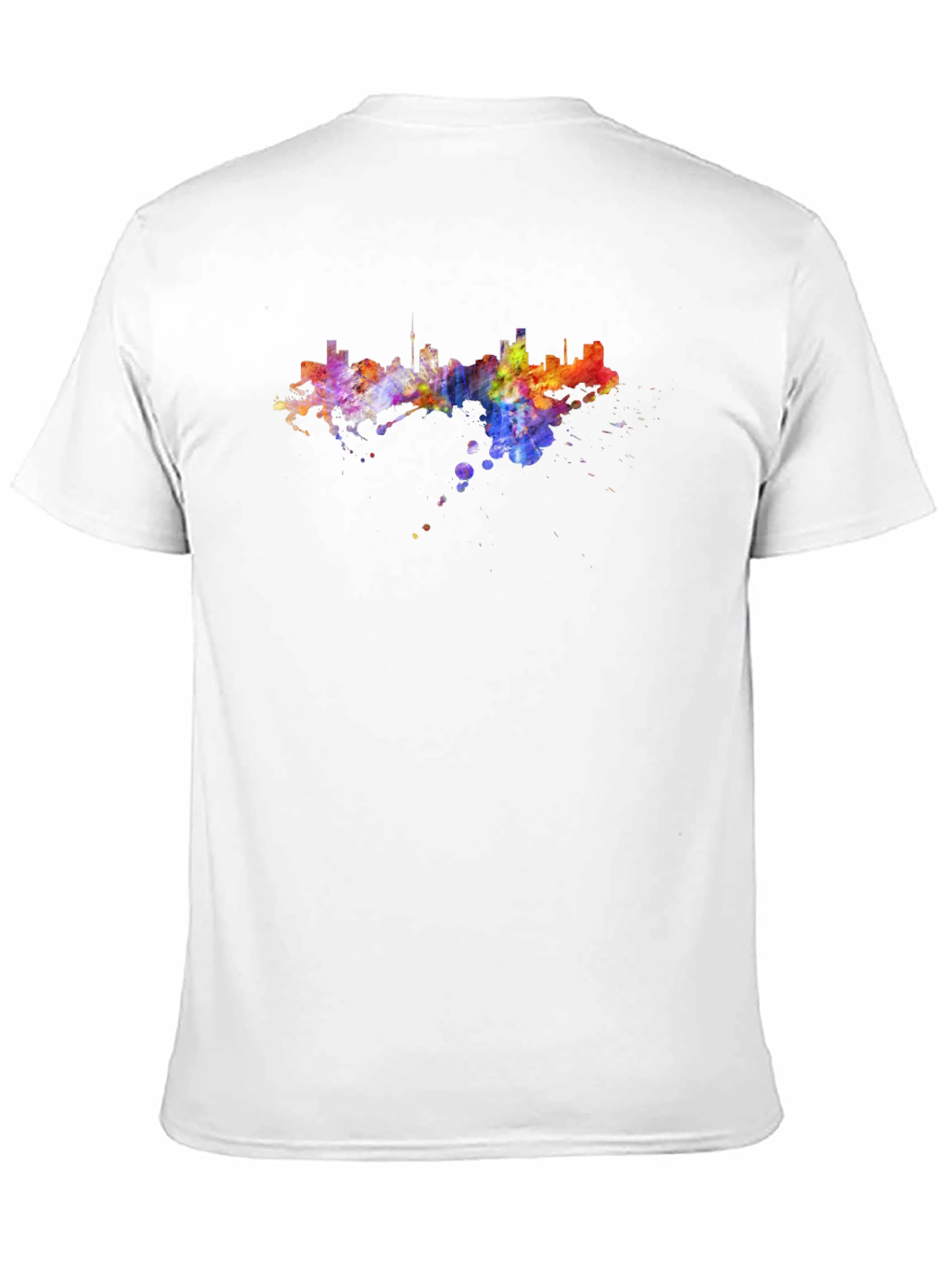 Vibrant Skyline Graphic Tee
