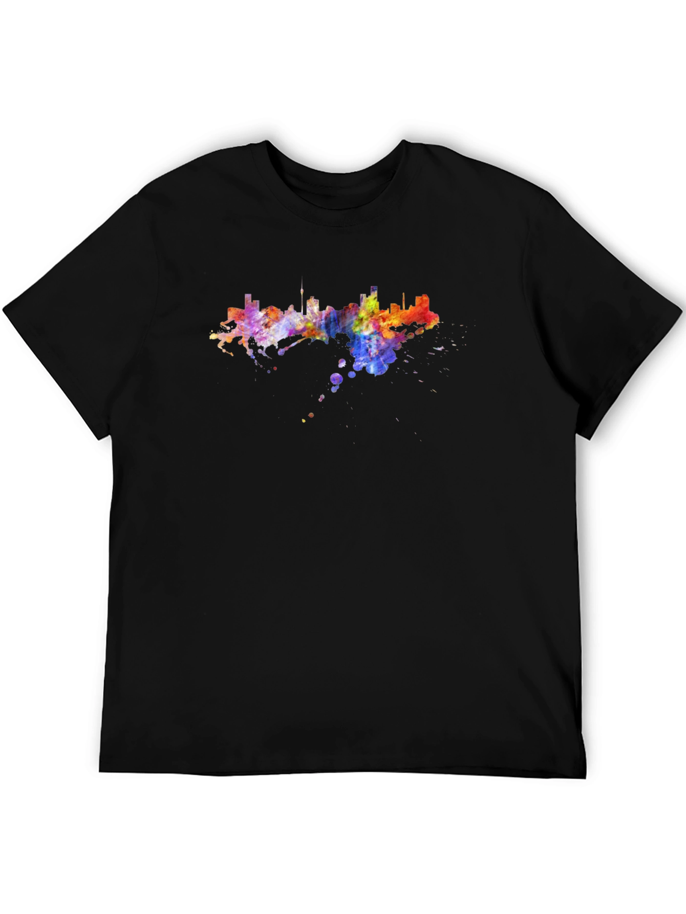 Vibrant Skyline Graphic Tee