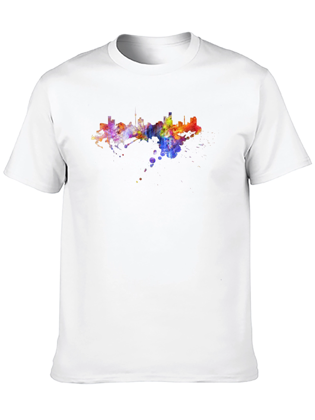 Vibrant Skyline Graphic Tee