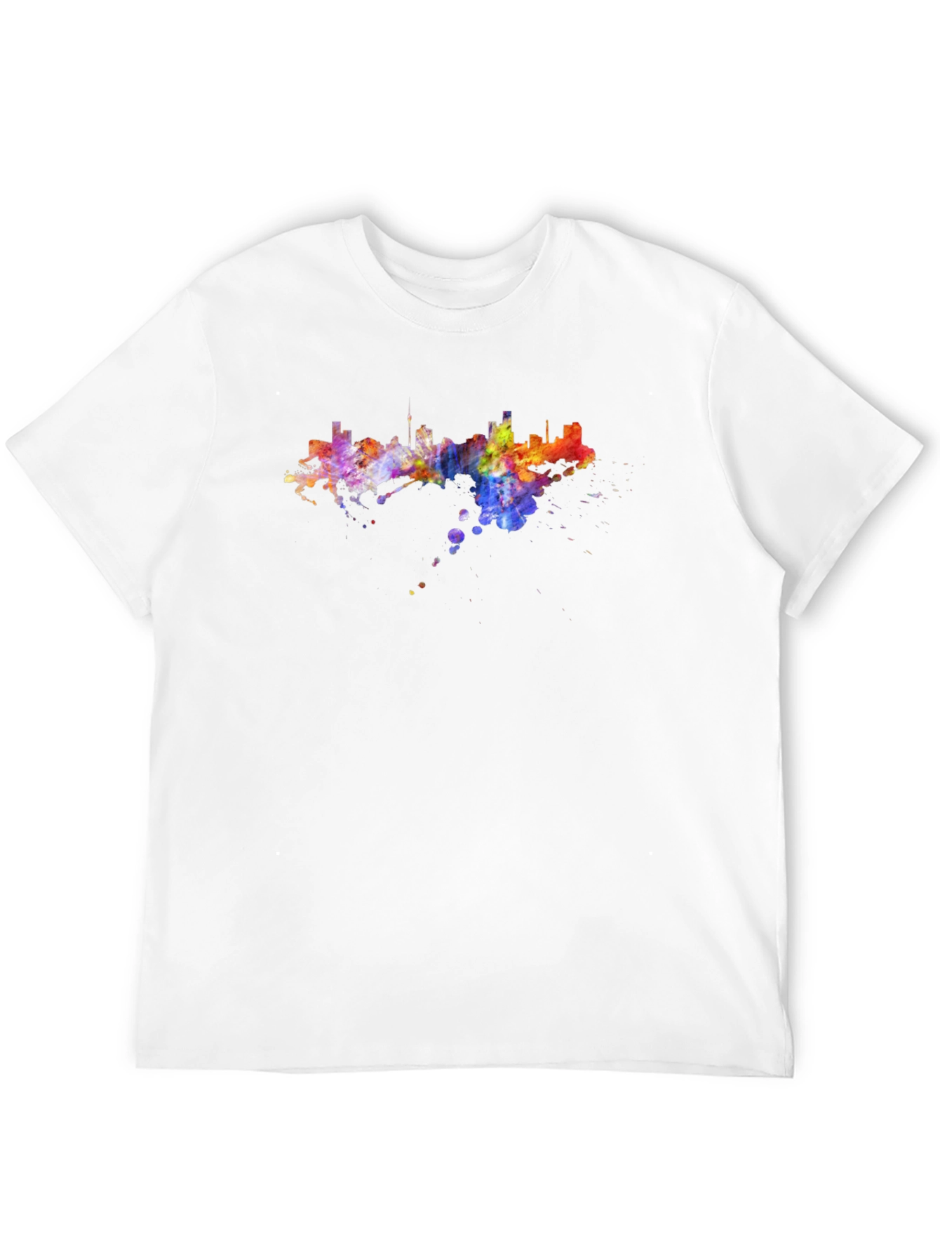 Vibrant Skyline Graphic Tee