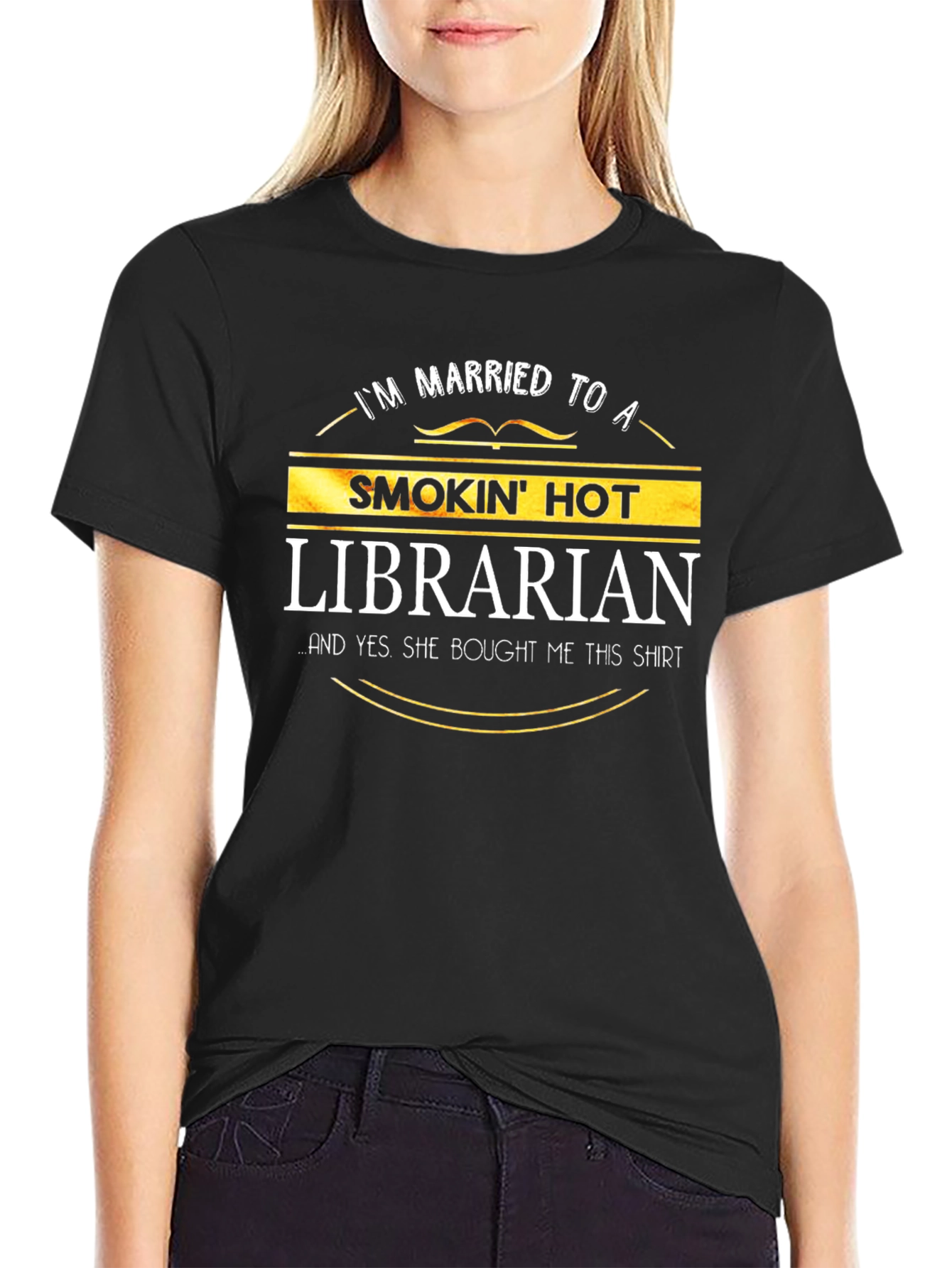 Smokin Hot Librarian T-Shirt - Husband Gift
