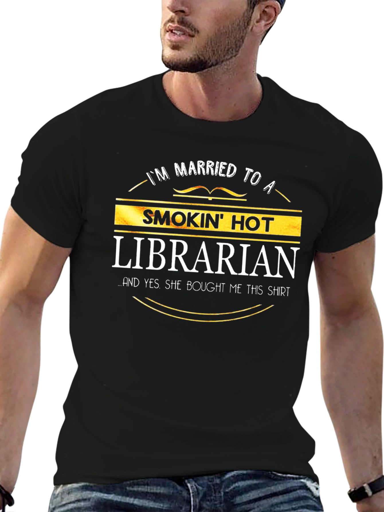 Smokin Hot Librarian T-Shirt - Husband Gift