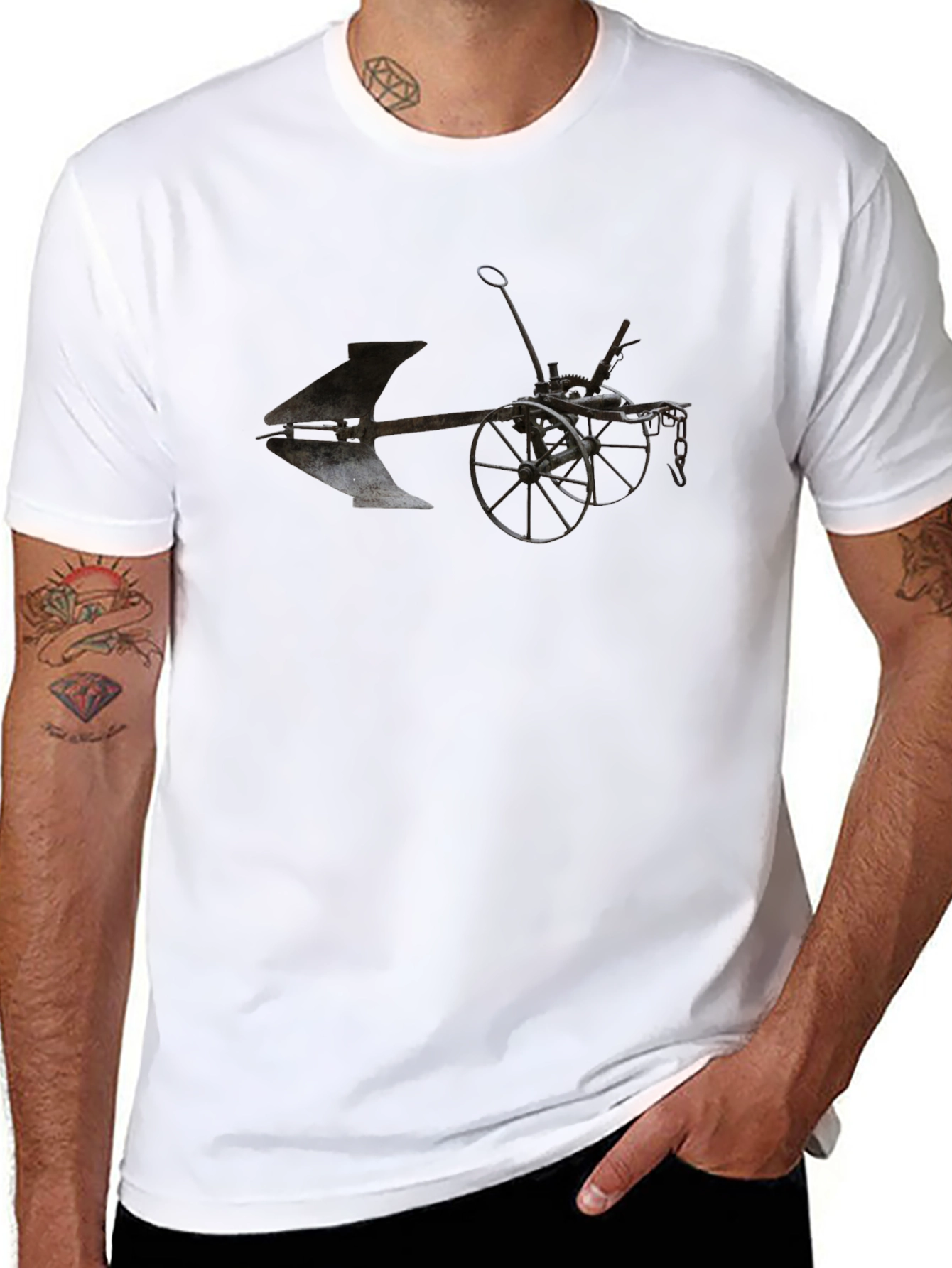 Antique Farm Equipment Graphic Tee