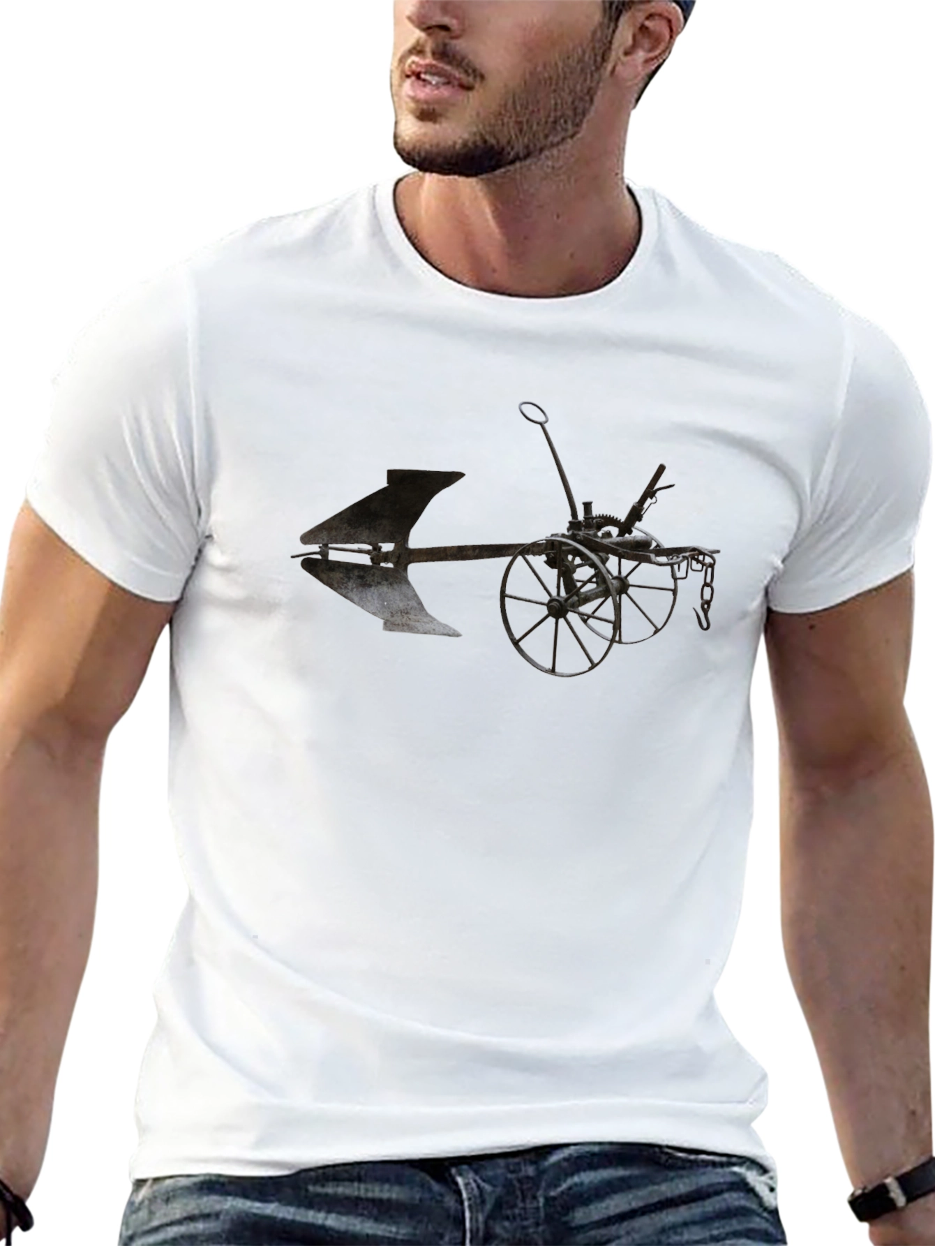 Antique Farm Equipment Graphic Tee