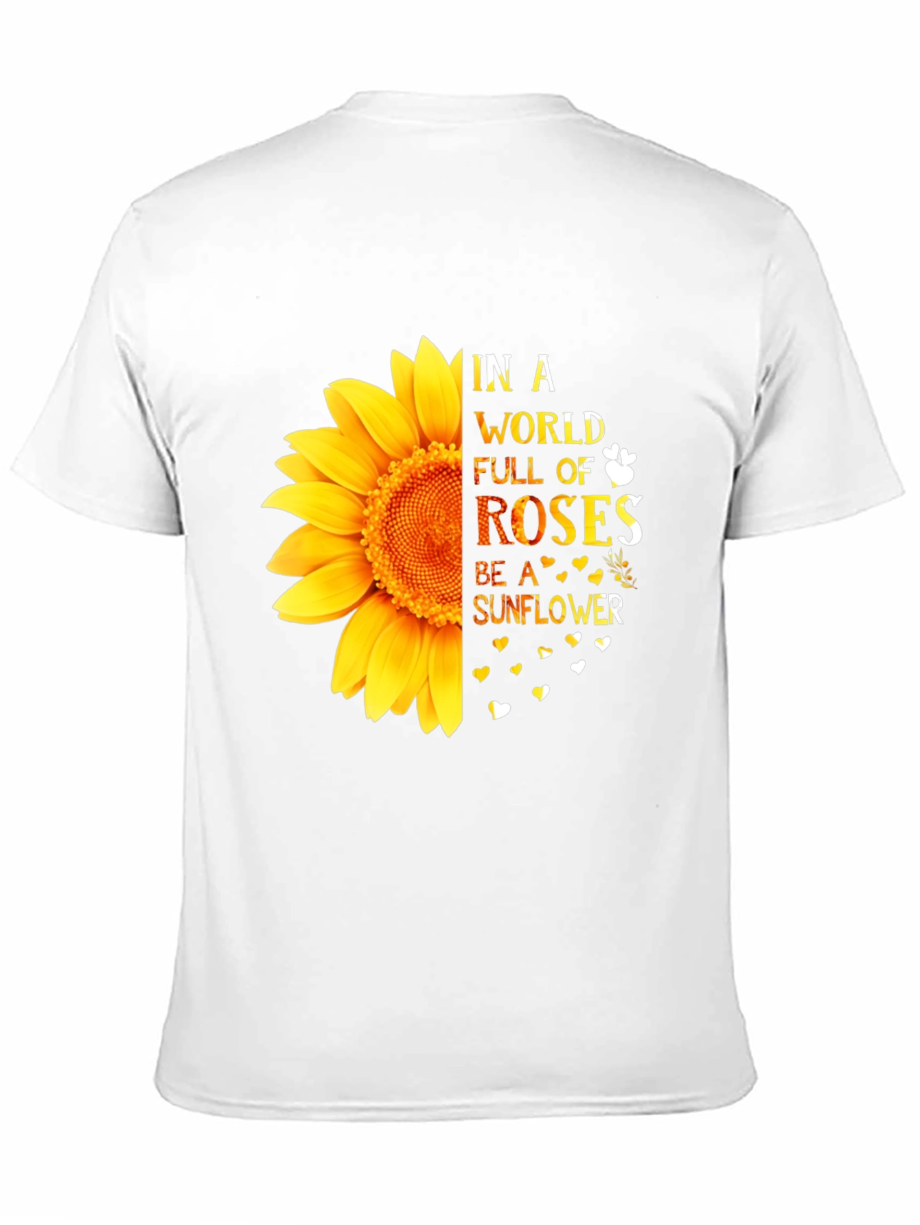 Sunflower Graphic Tee - Inspirational Quote Shirt
