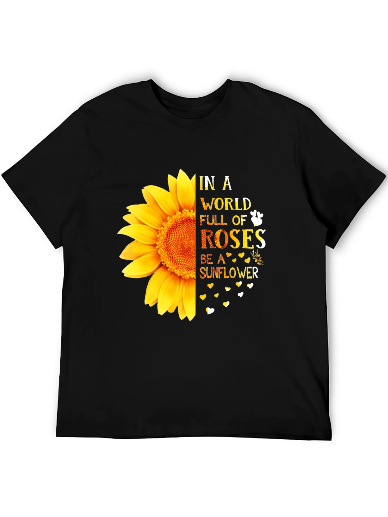 Sunflower Graphic Tee - Inspirational Quote Shirt