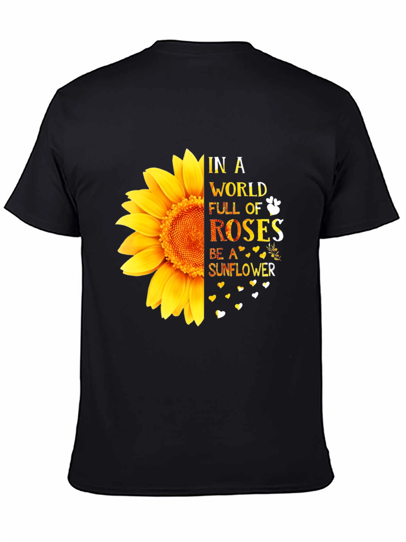 Sunflower Graphic Tee - Inspirational Quote Shirt