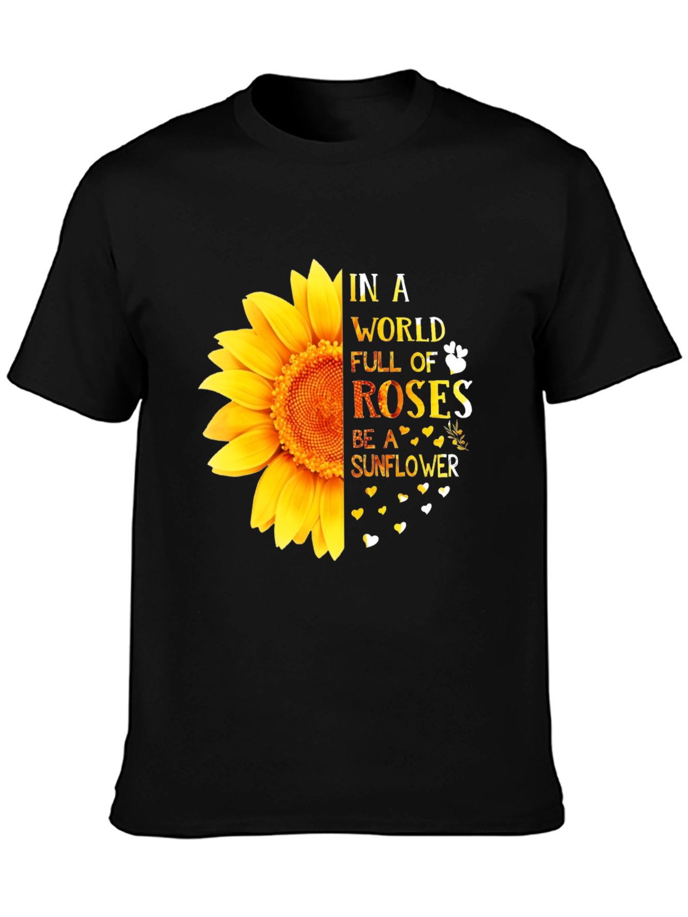 Sunflower Graphic Tee - Inspirational Quote Shirt