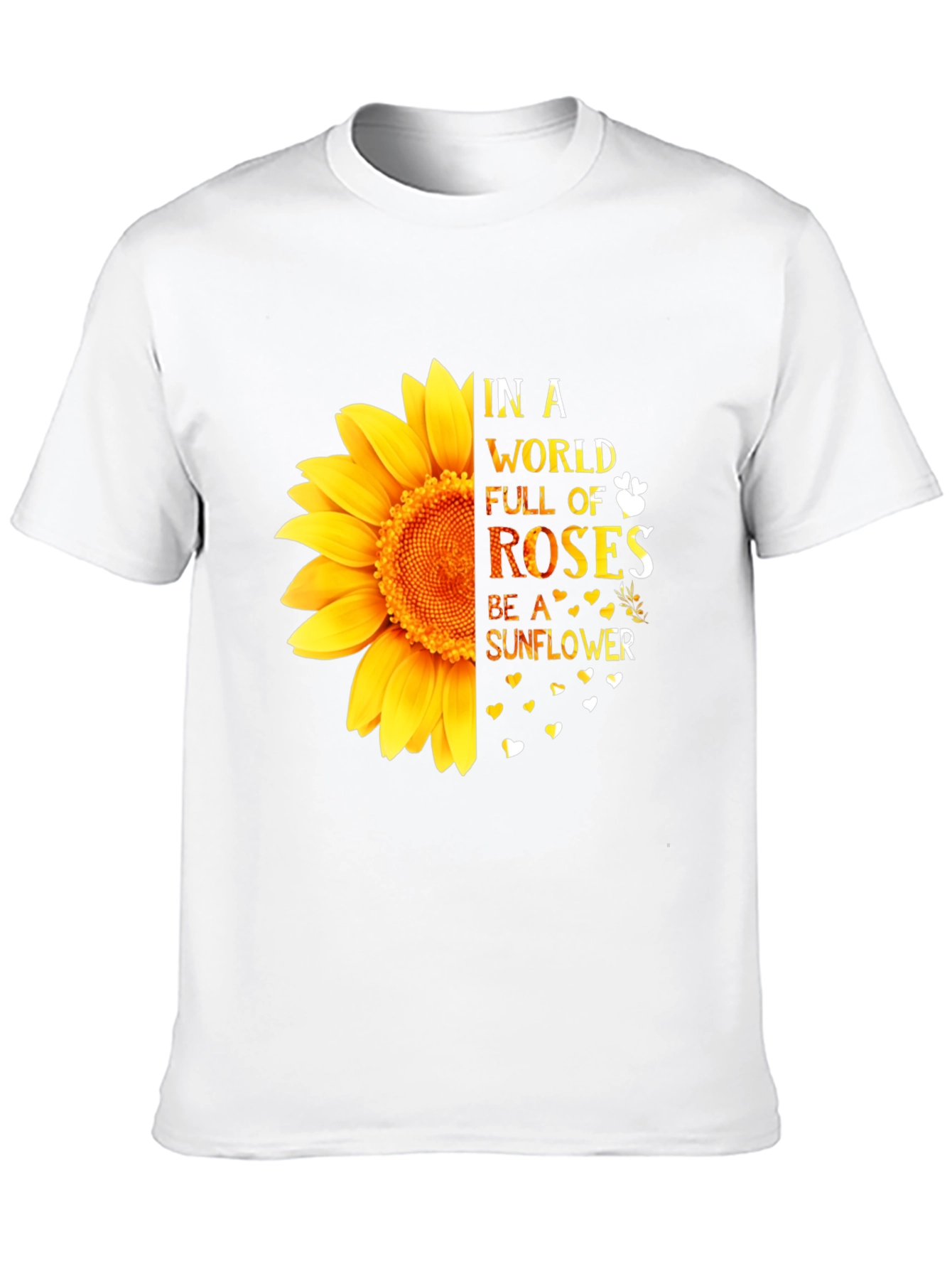 Sunflower Graphic Tee - Inspirational Quote Shirt