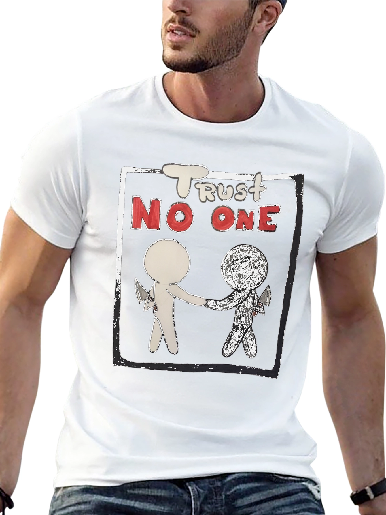 Trust No One Graphic Tee - Mens