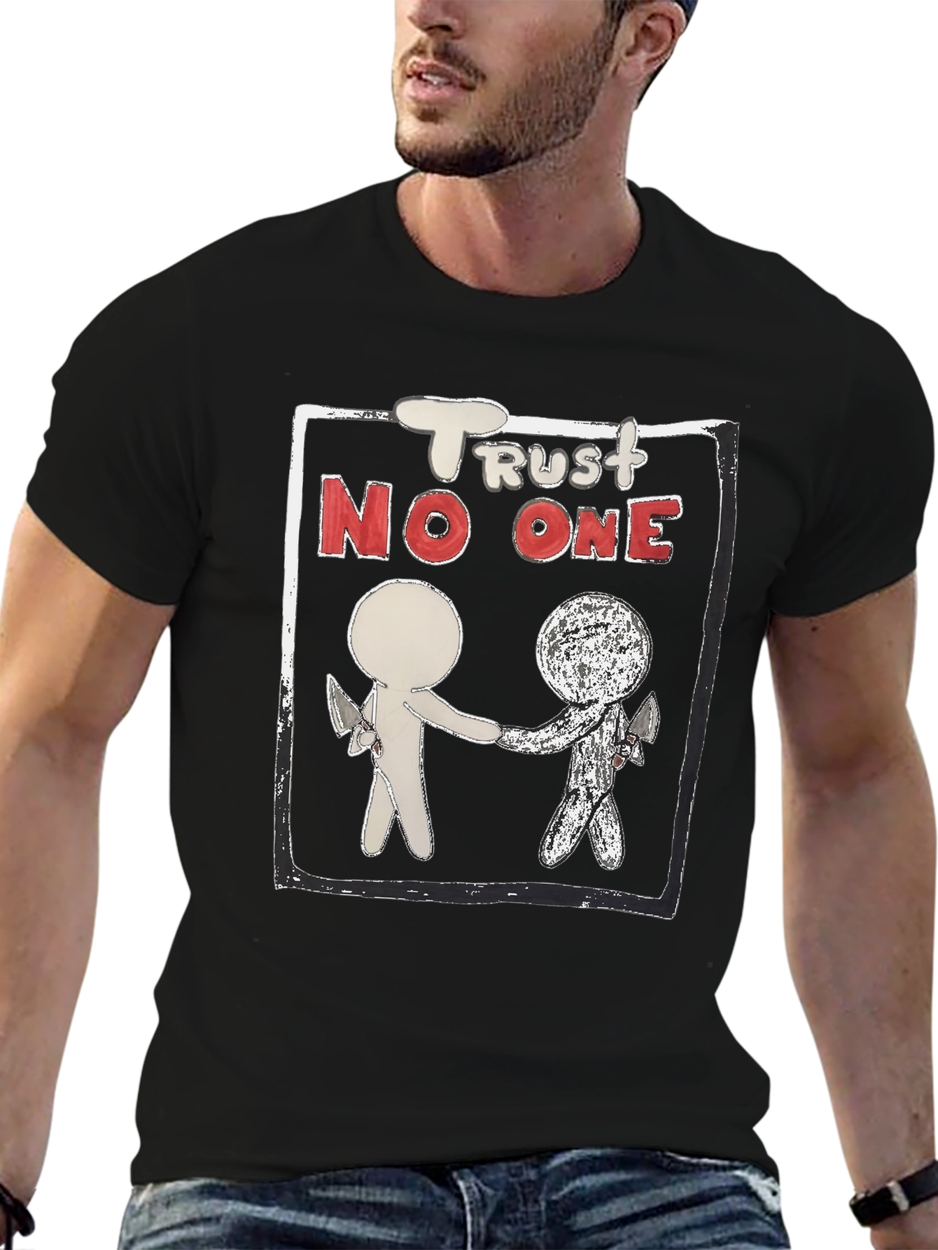 Trust No One Graphic Tee - Mens