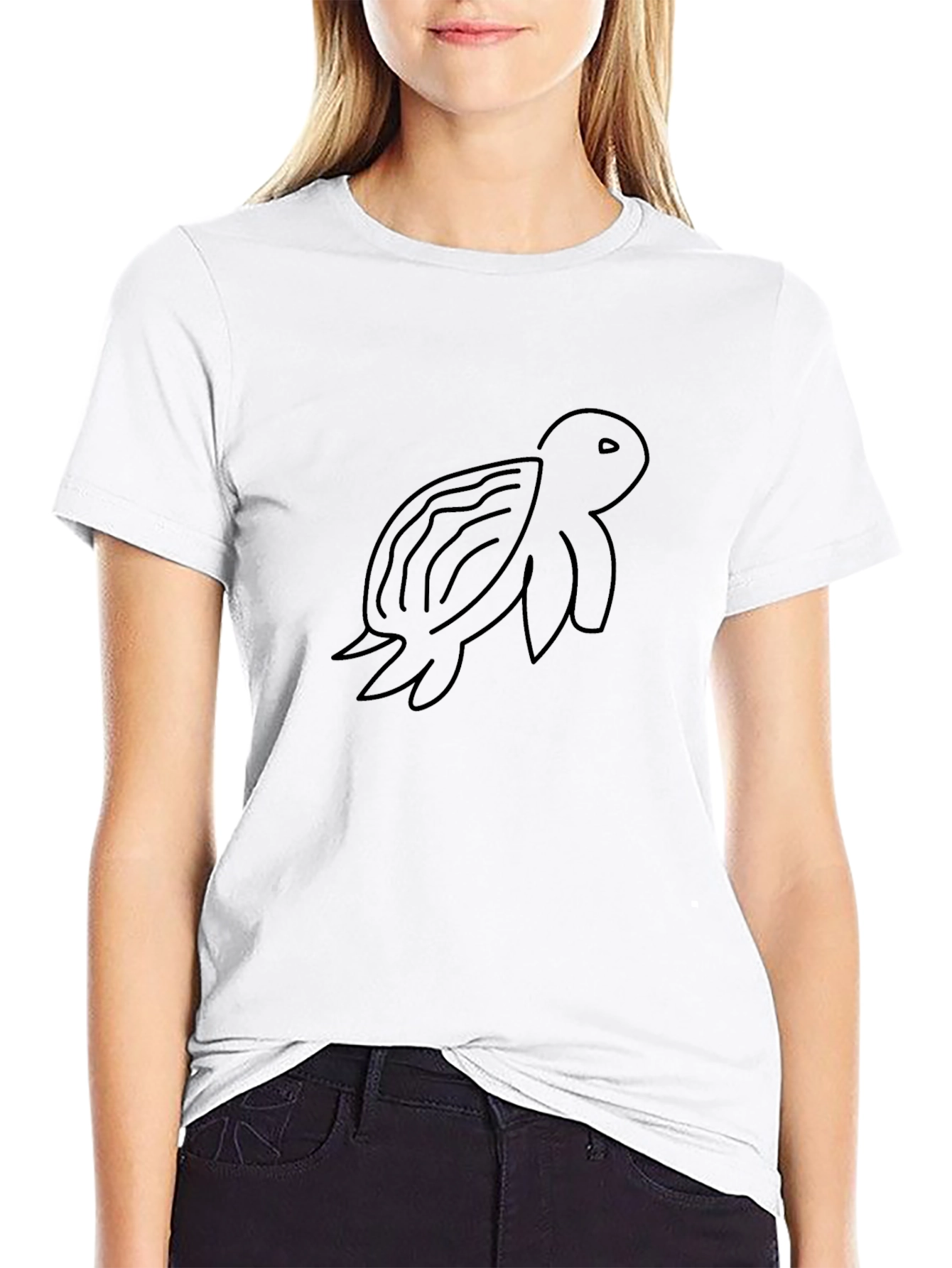 Turtle Graphic Black T-Shirt - Casual Comfort