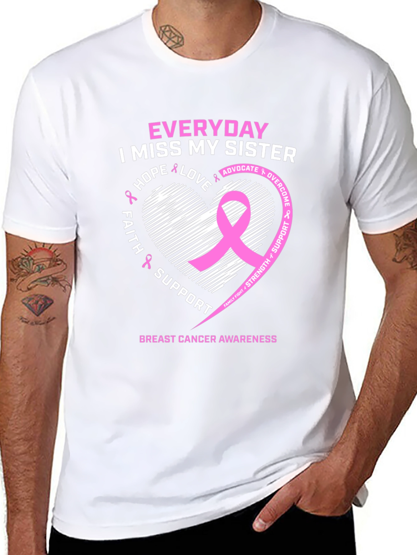 Breast Cancer Awareness Sister T-Shirt