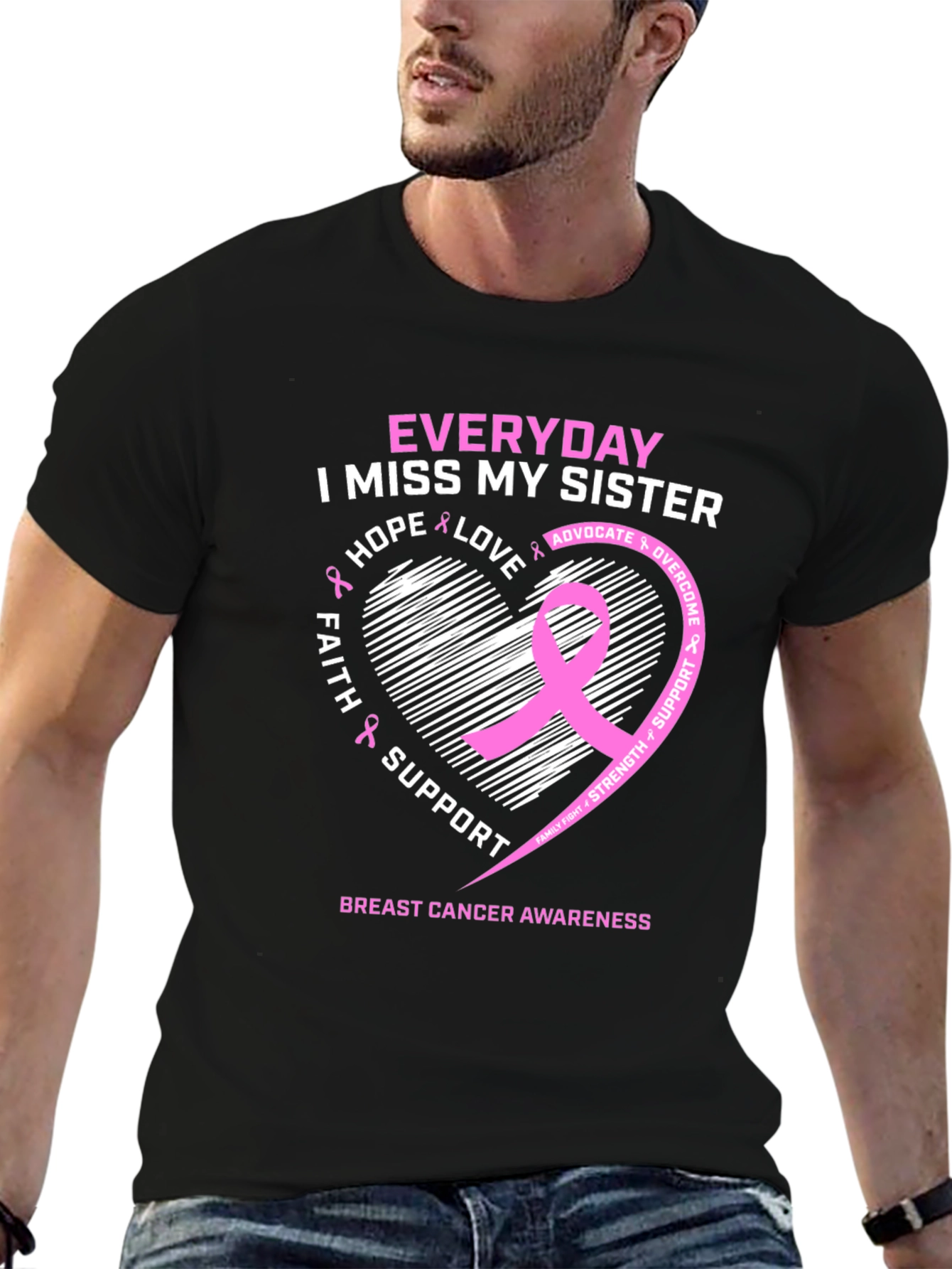 Breast Cancer Awareness Sister T-Shirt