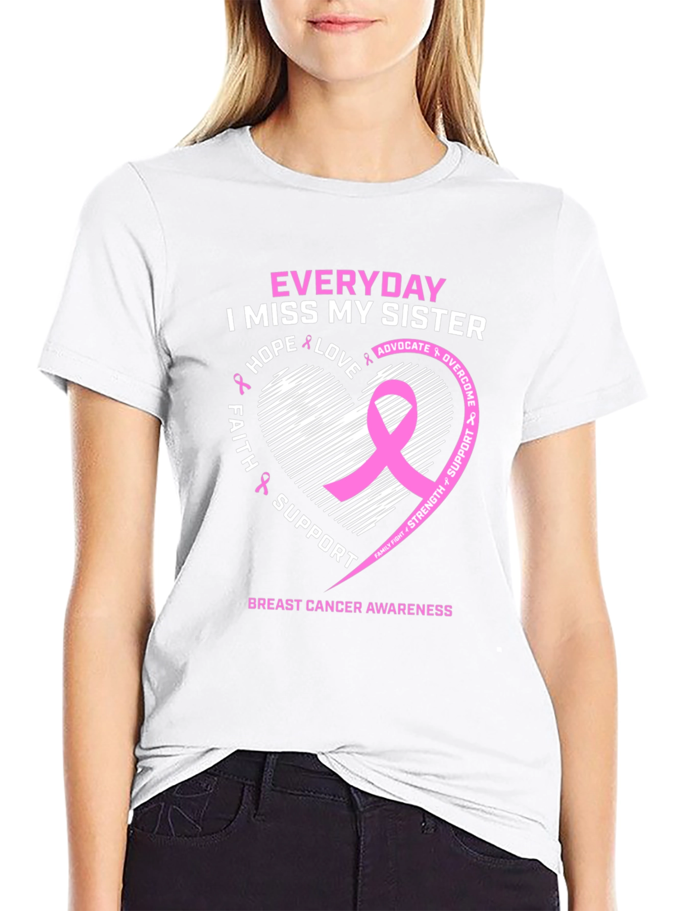 Breast Cancer Awareness Sister T-Shirt