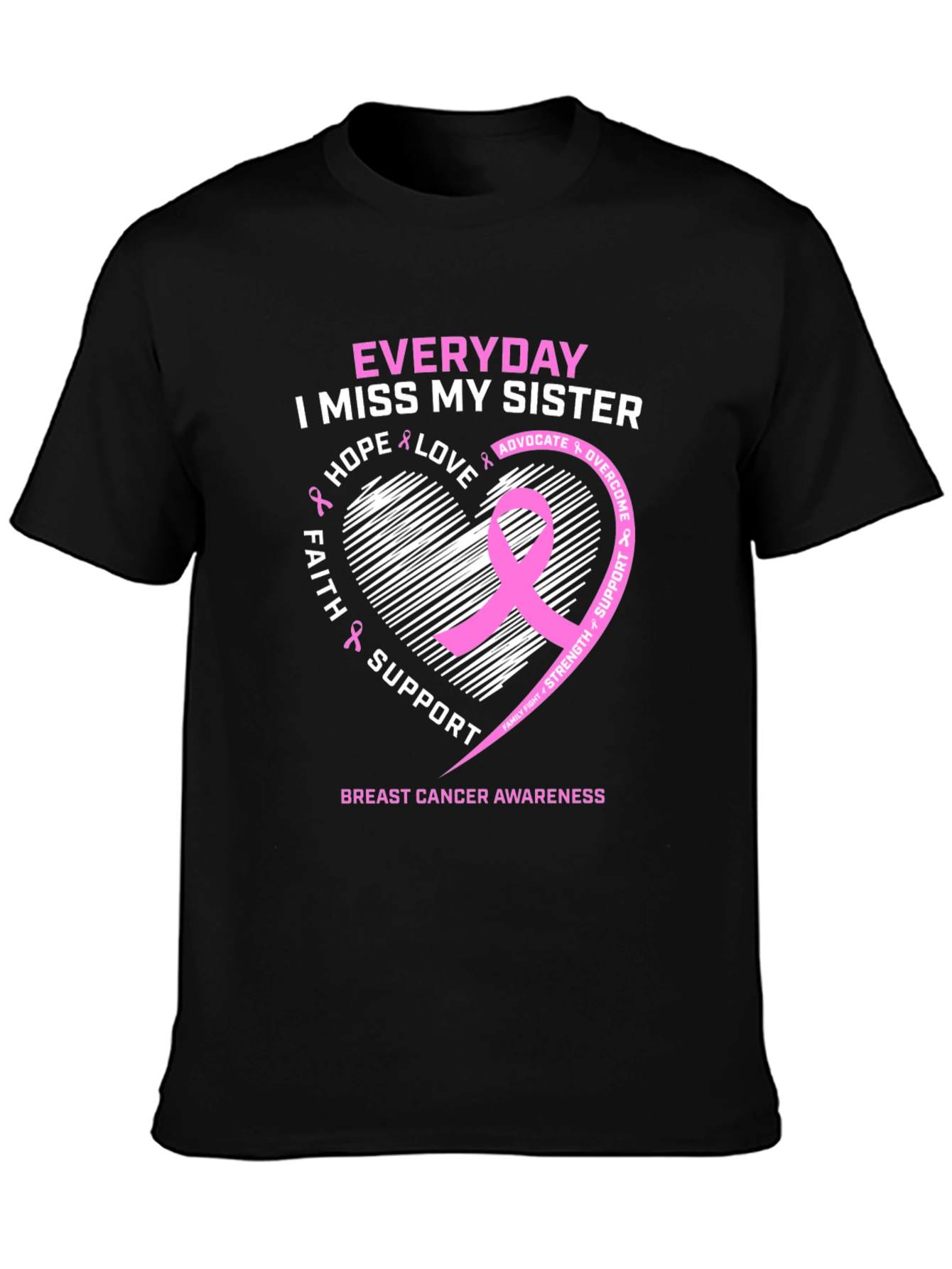 Breast Cancer Awareness Sister T-Shirt